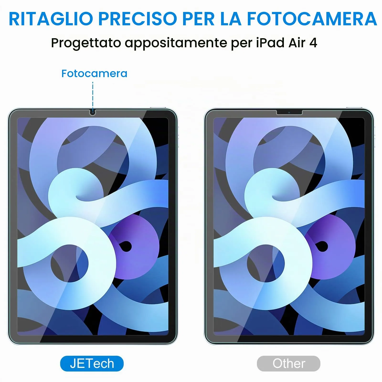 JETech Pellicola Protettiva per iPad Air 5/4, 2 Pezzi - immagine 3