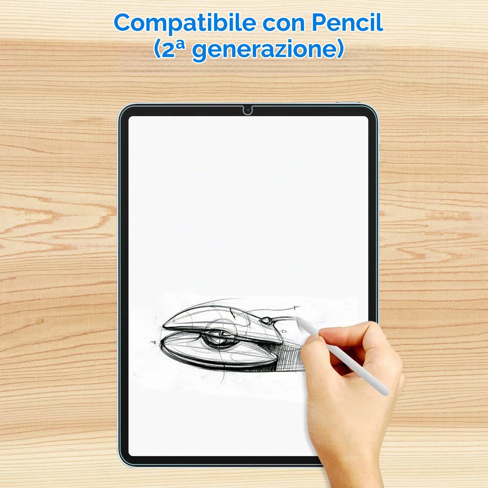 JETech Pellicola Protettiva per iPad Air 5/4, 2 Pezzi - immagine 4