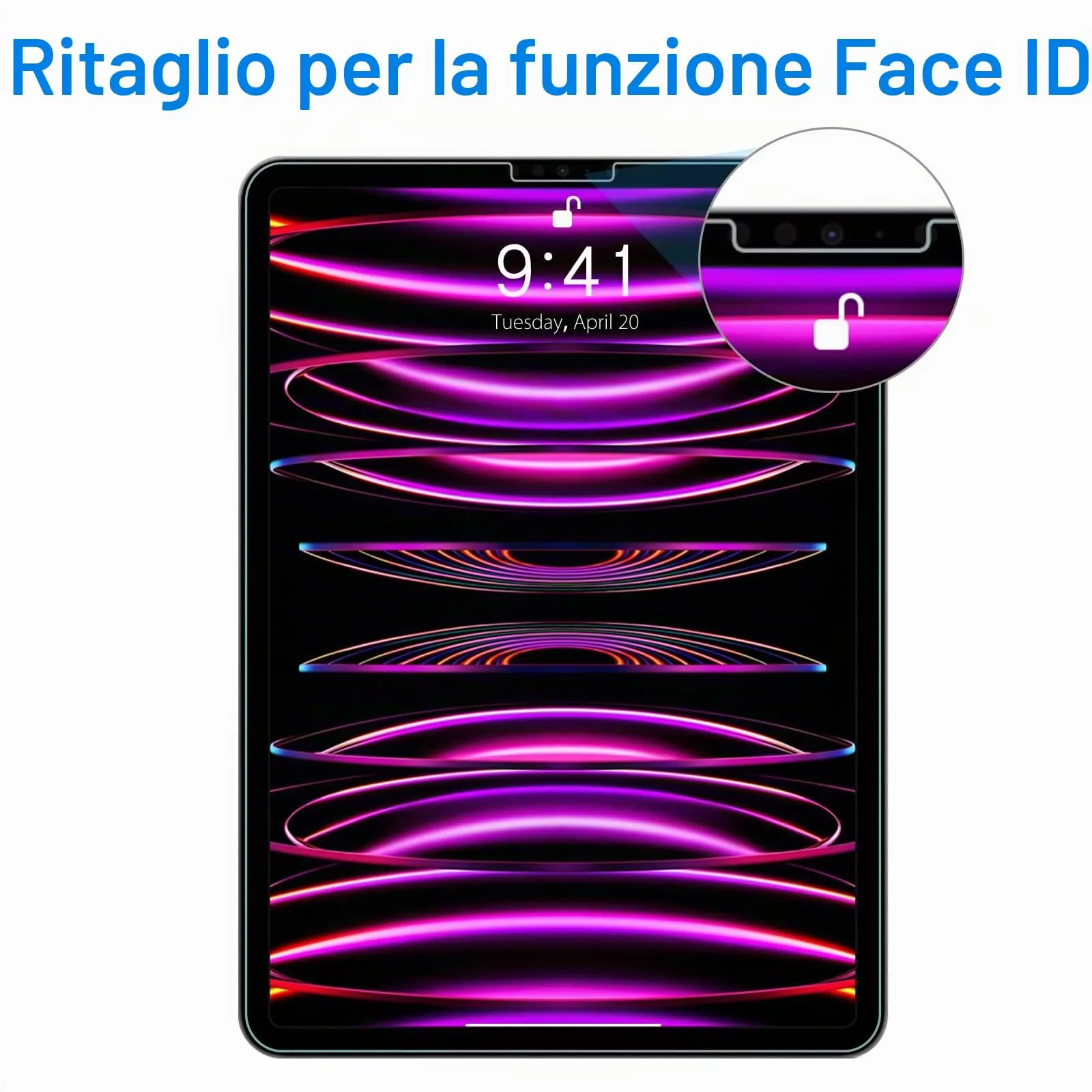 JETech Pellicola Protettiva in Vetro Temperato per iPad Pro 11" e iPad Air 5/4 10,9", 2 Pezzi - immagine 3