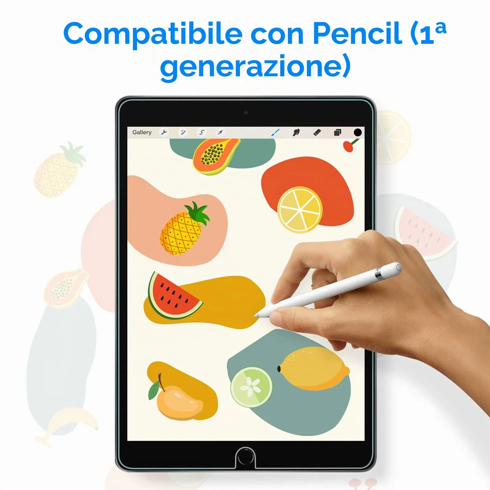 JETech Pellicola Protettiva in Vetro Temperato per iPad 9ª/8ª/7ª Gen 10,2", 2 Pezzi - immagine 3