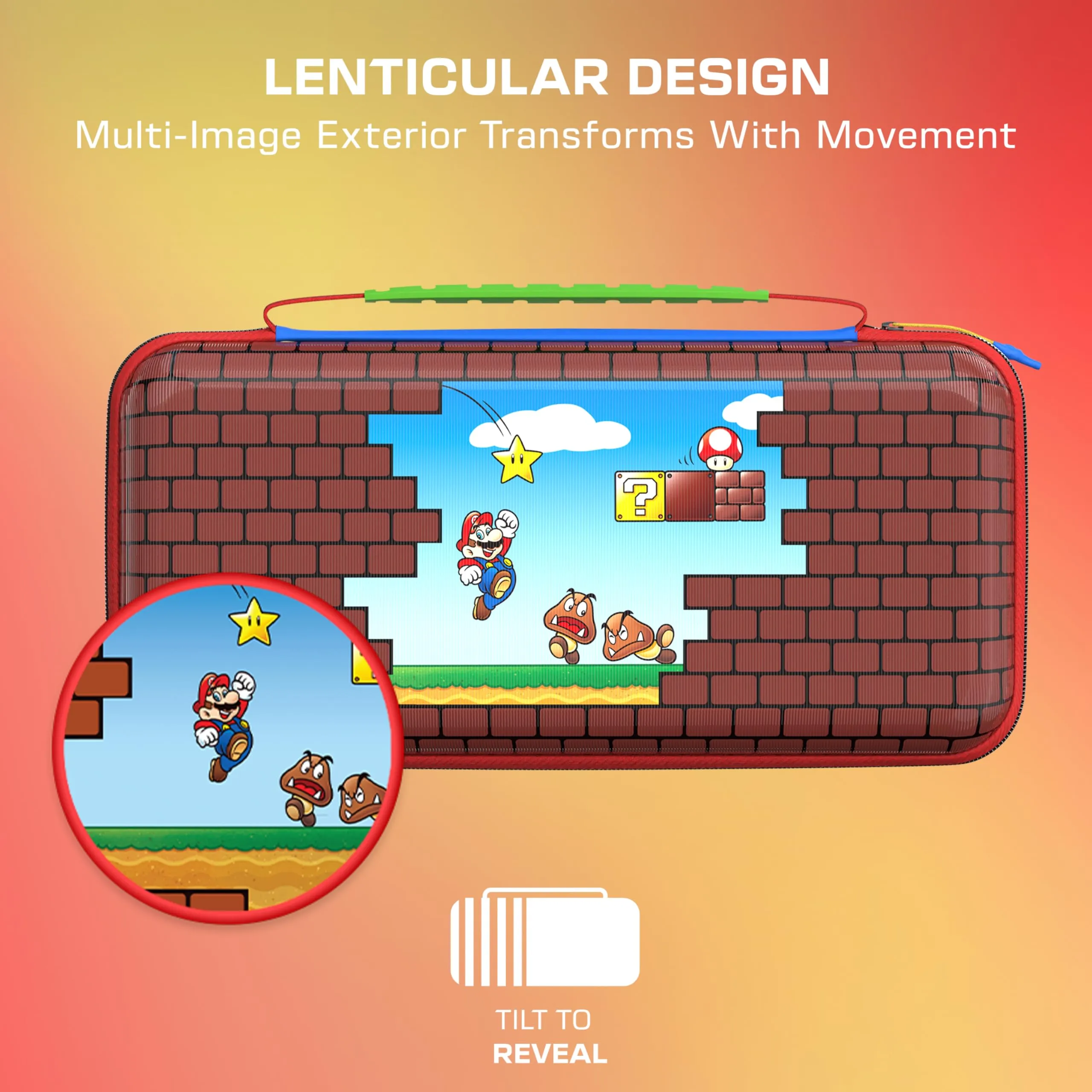 Turtle Beach PlayTrek Custodia da viaggio Mario Bricks per Nintendo Switch 2 - immagine 4