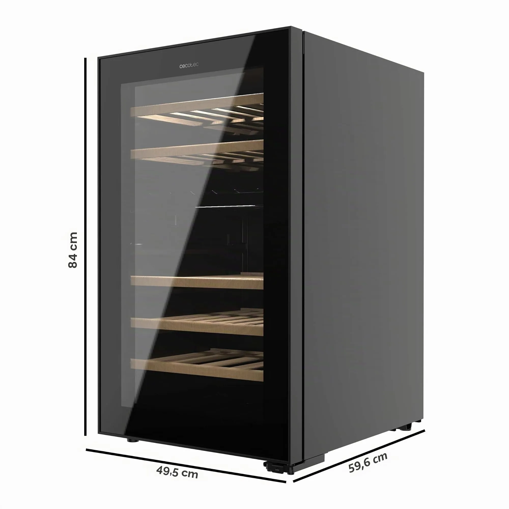 Cecotec Bolero GrandSommelier Duo 52000 Cantina Vini 52 Bottiglie Doppia Zona Temperatura Black - immagine 2