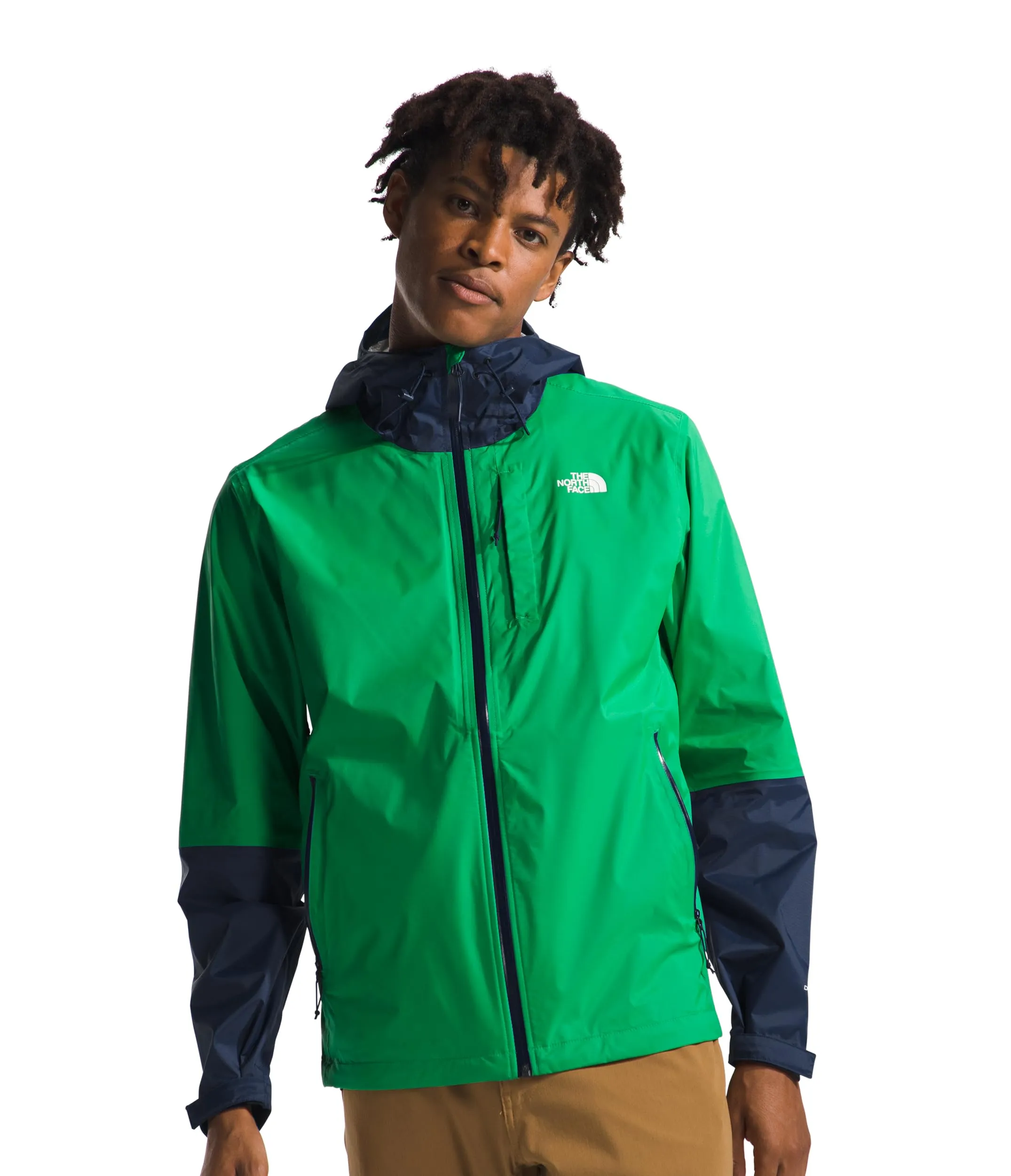 The North Face Giacca da uomo Alta Vista, S, Verde Smeraldo Ottico/Blu Navy - immagine 1