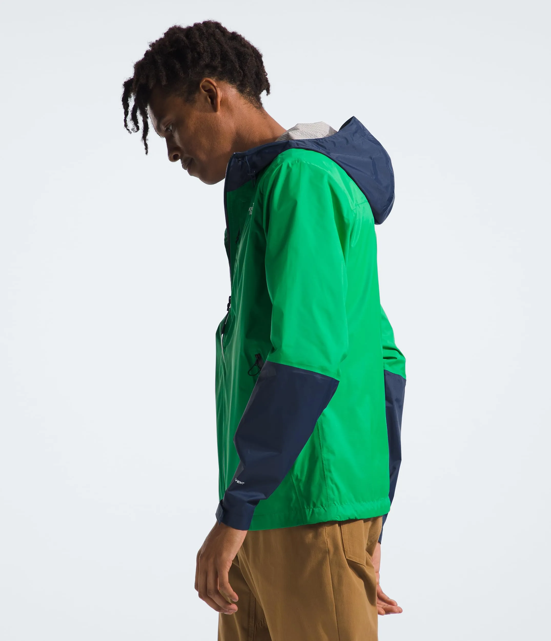 The North Face Giacca Alta Vista da uomo, M, Verde Smeraldo Ottico/Blu Navy - immagine 3