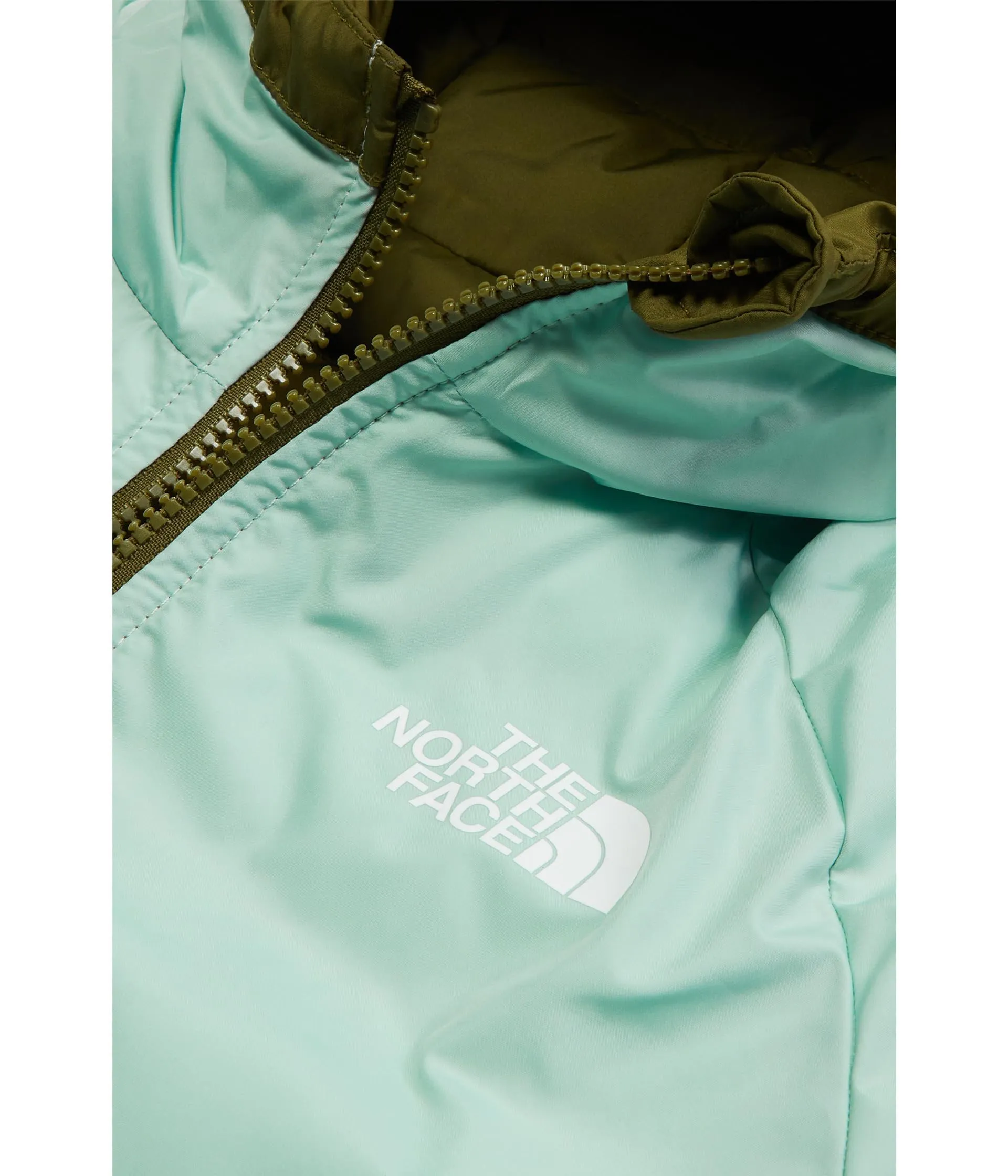 The North Face Reversible Perrito Hooded Jacket for Girls, Forest Olive, 128 - immagine 2
