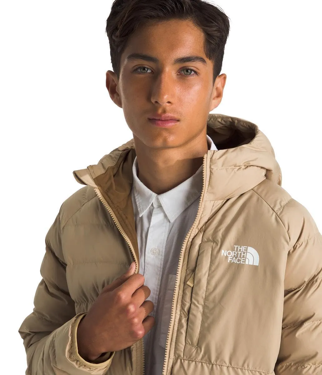 The North Face Reversible Perrito Hooded Jacket for Boys, Khaki Stone, 128 - immagine 3