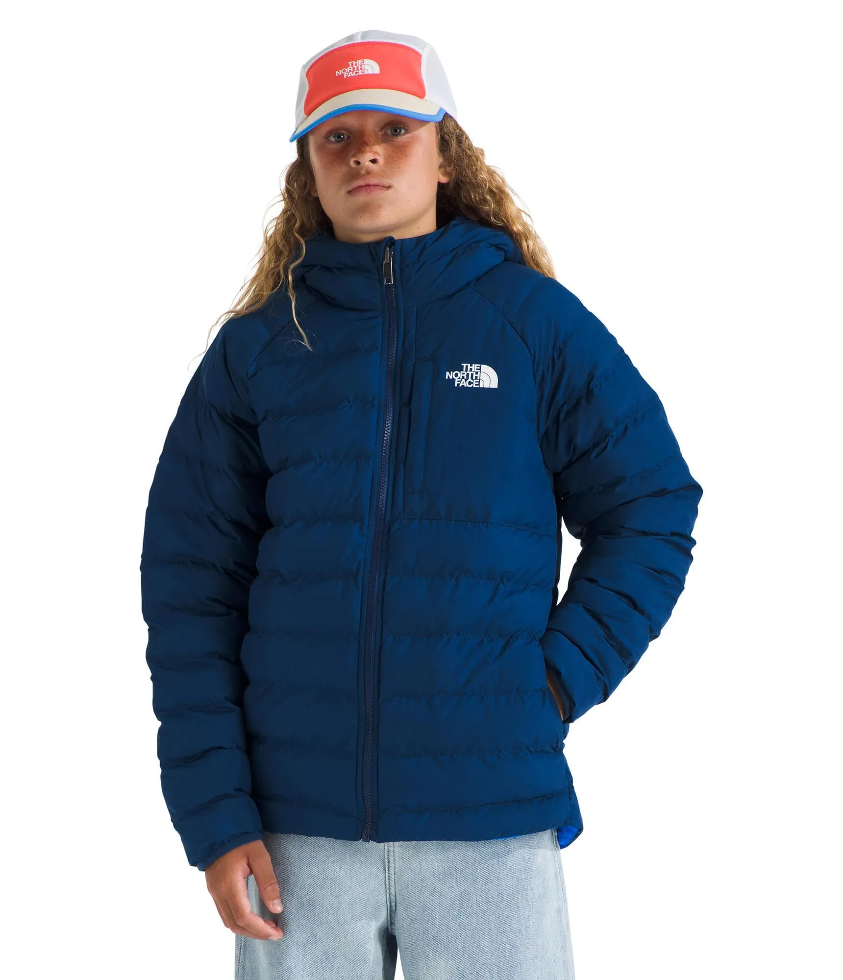 The North Face NF0A88UED1R Reversible Perrito Hooded Jacket Unisex Kids Estate Blue XXL - immagine 1