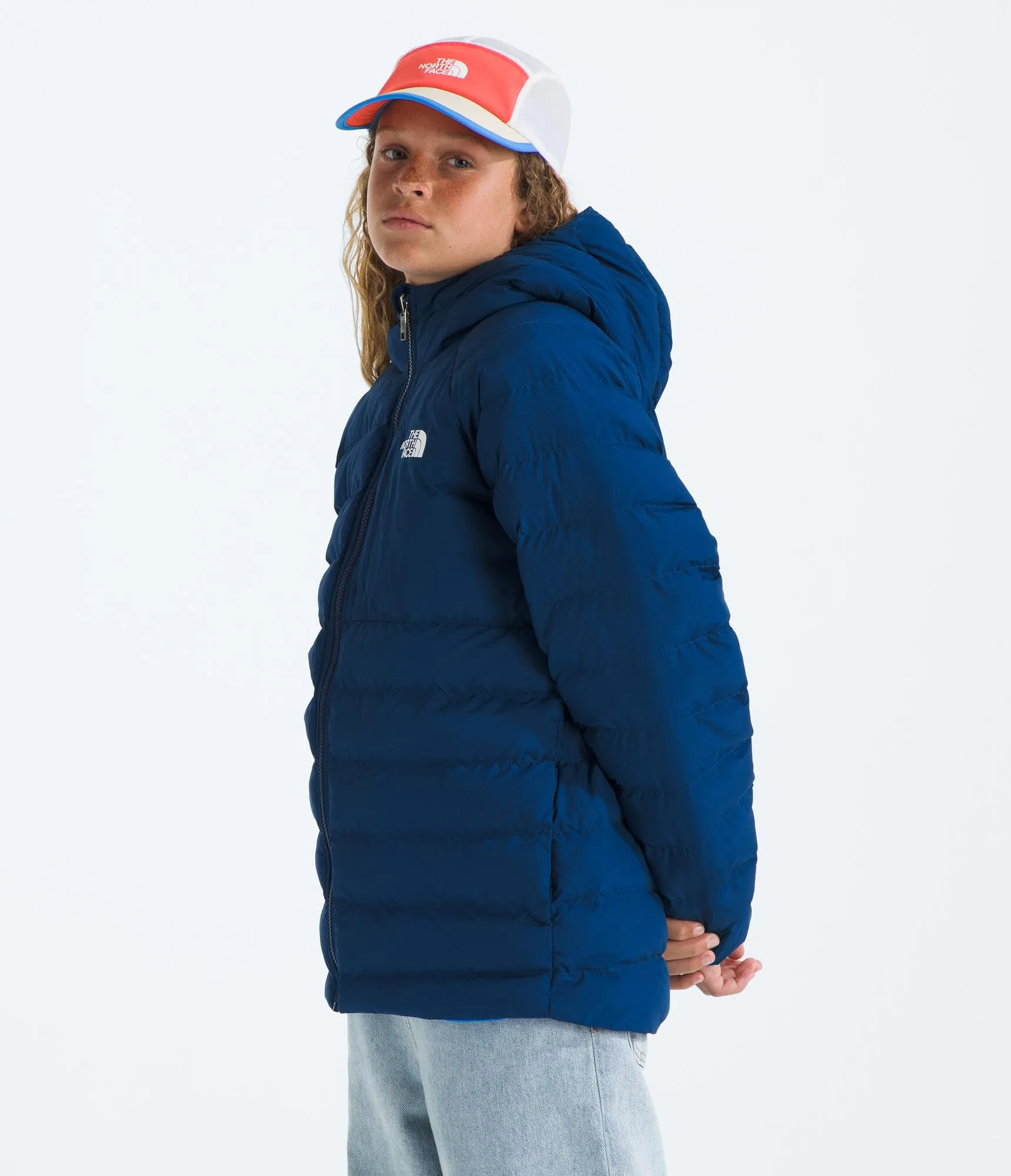 The North Face NF0A88UED1R Reversible Perrito Hooded Jacket Unisex Kids Estate Blue XXL - immagine 2