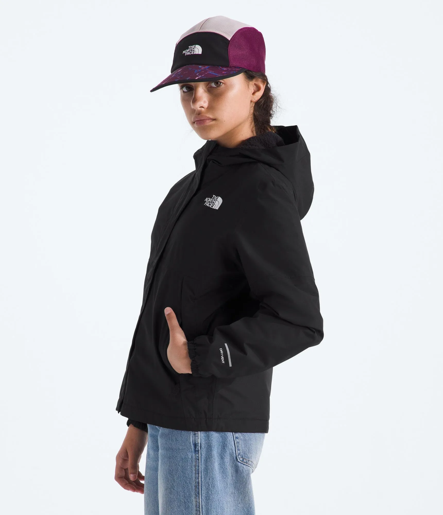 The North Face Warm Antora Rain Giacca per bambina, Tnf Black/Tnf Black, 6 anni - immagine 2