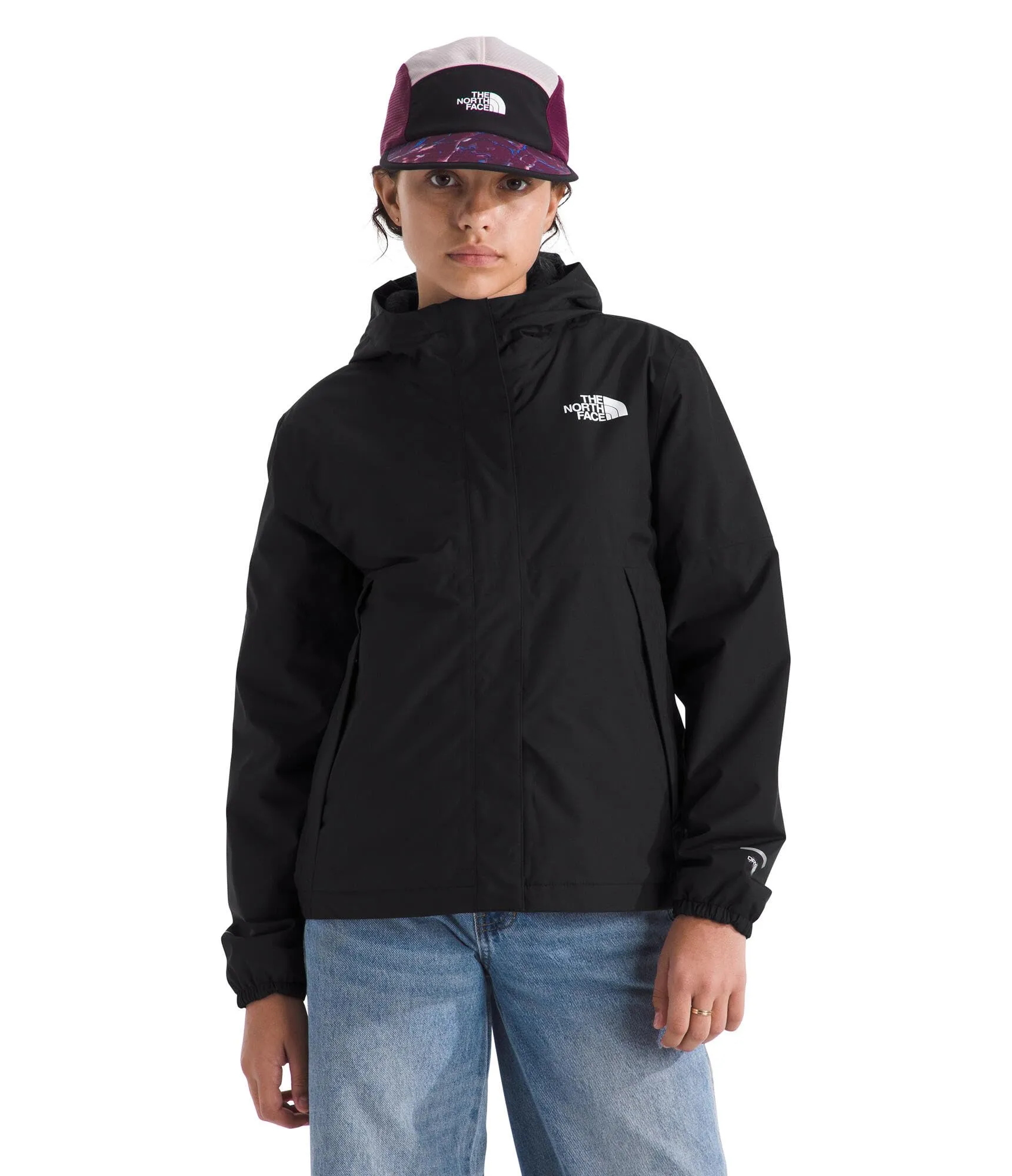 The North Face Warm Antora Rain Giacca per bambina, Tnf Black/Tnf Black, 14-16 anni - immagine 1
