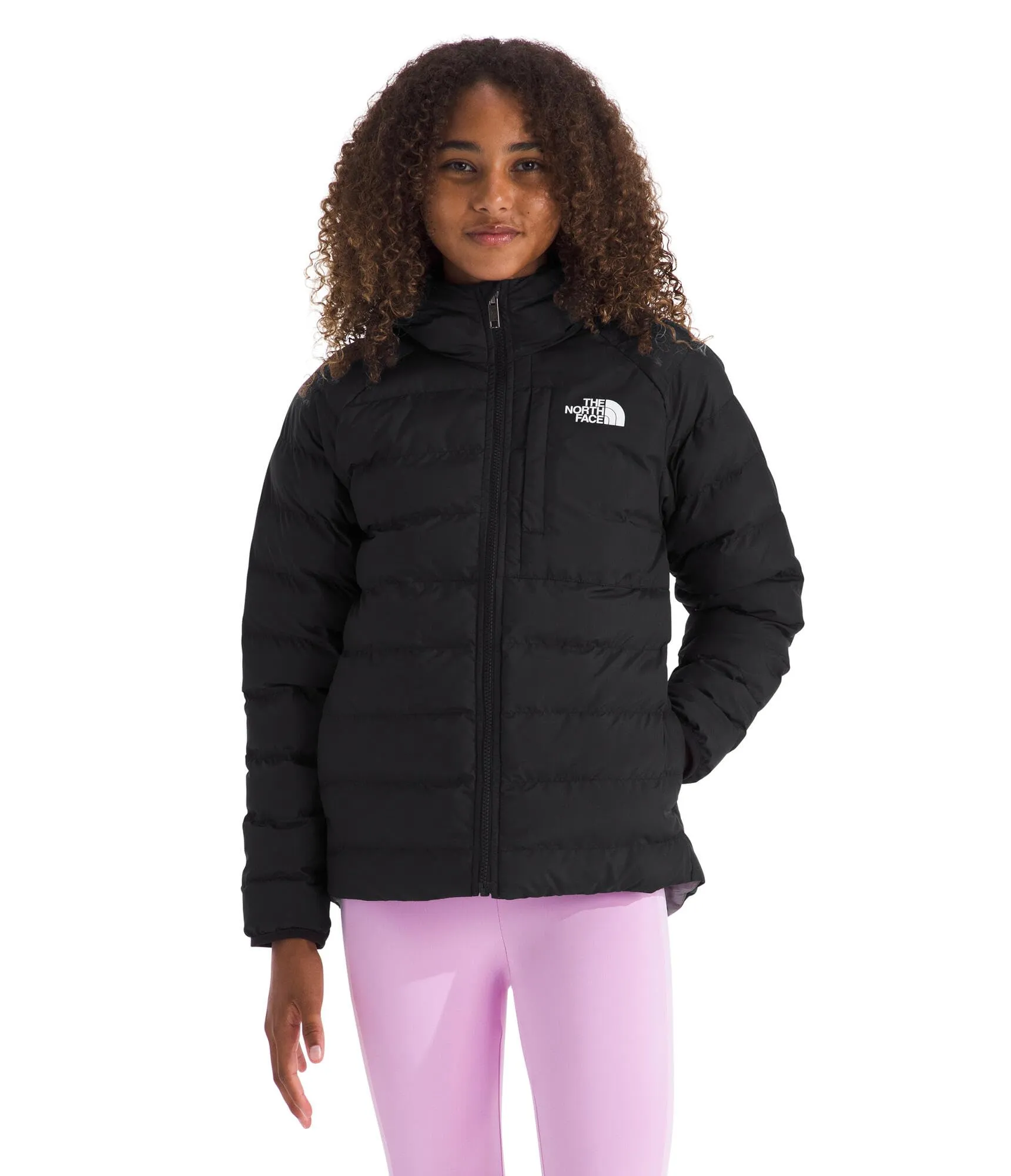 The North Face NF0A88TW Reversible Perrito Hooded Jacket Unisex Kids TNF Black/Smoked Pearl Size S - immagine 1