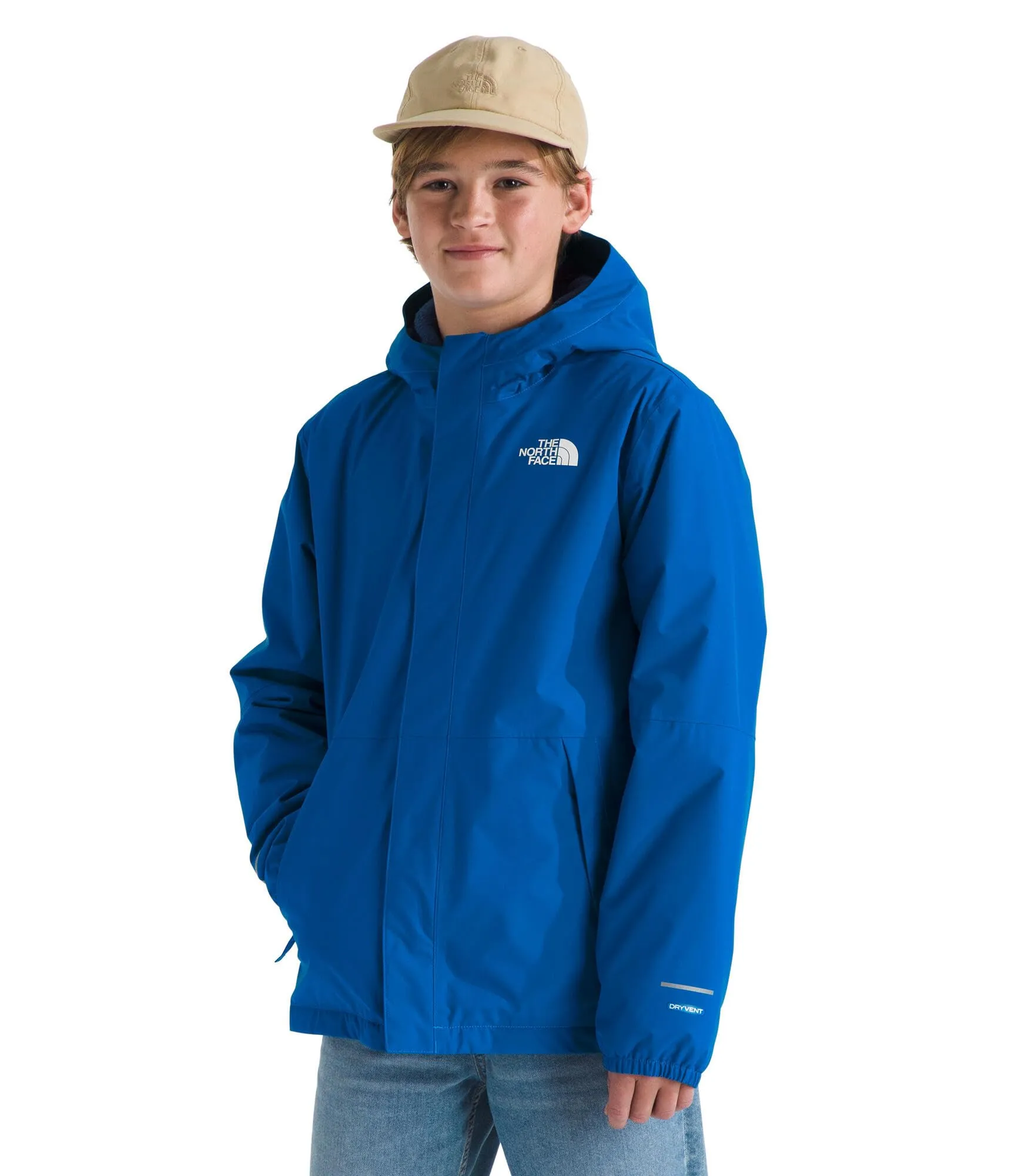 The North Face Warm Antora Rain Jacket NF0A873ST4S - Hero Blue, Kids Size L - immagine 1
