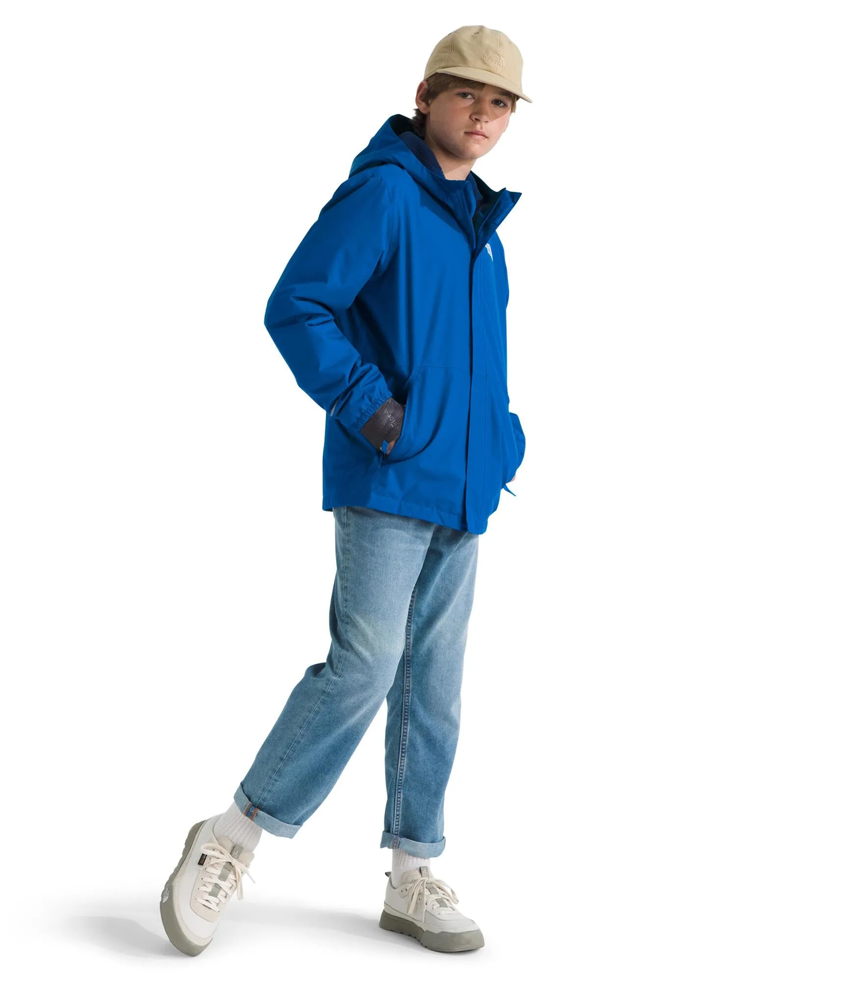 The North Face Warm Antora Rain Jacket NF0A873ST4S - Hero Blue, Kids Size L - immagine 5