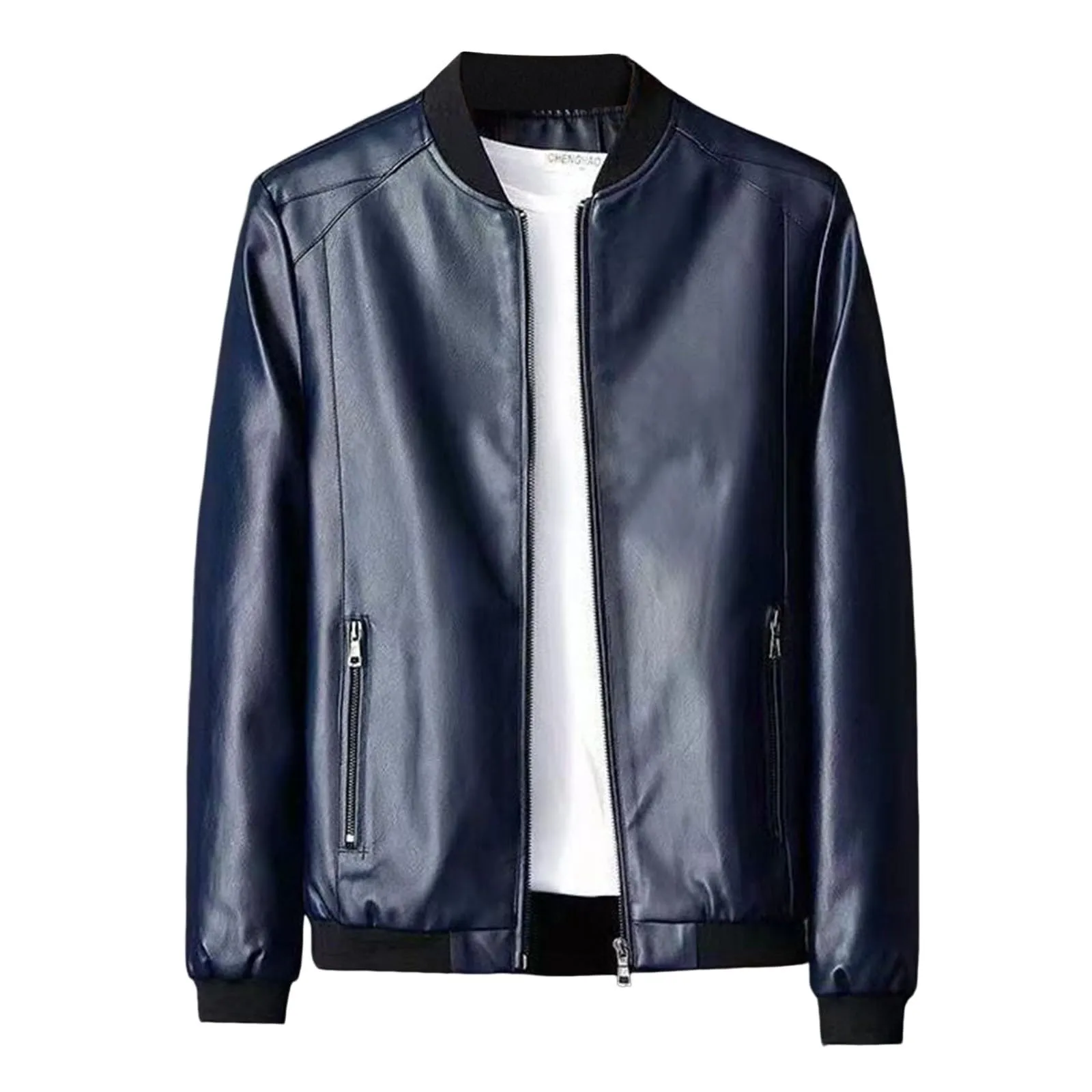 Generic Giubbotto Moto Uomo Vintage Antivento Nero, 4XL - immagine 1