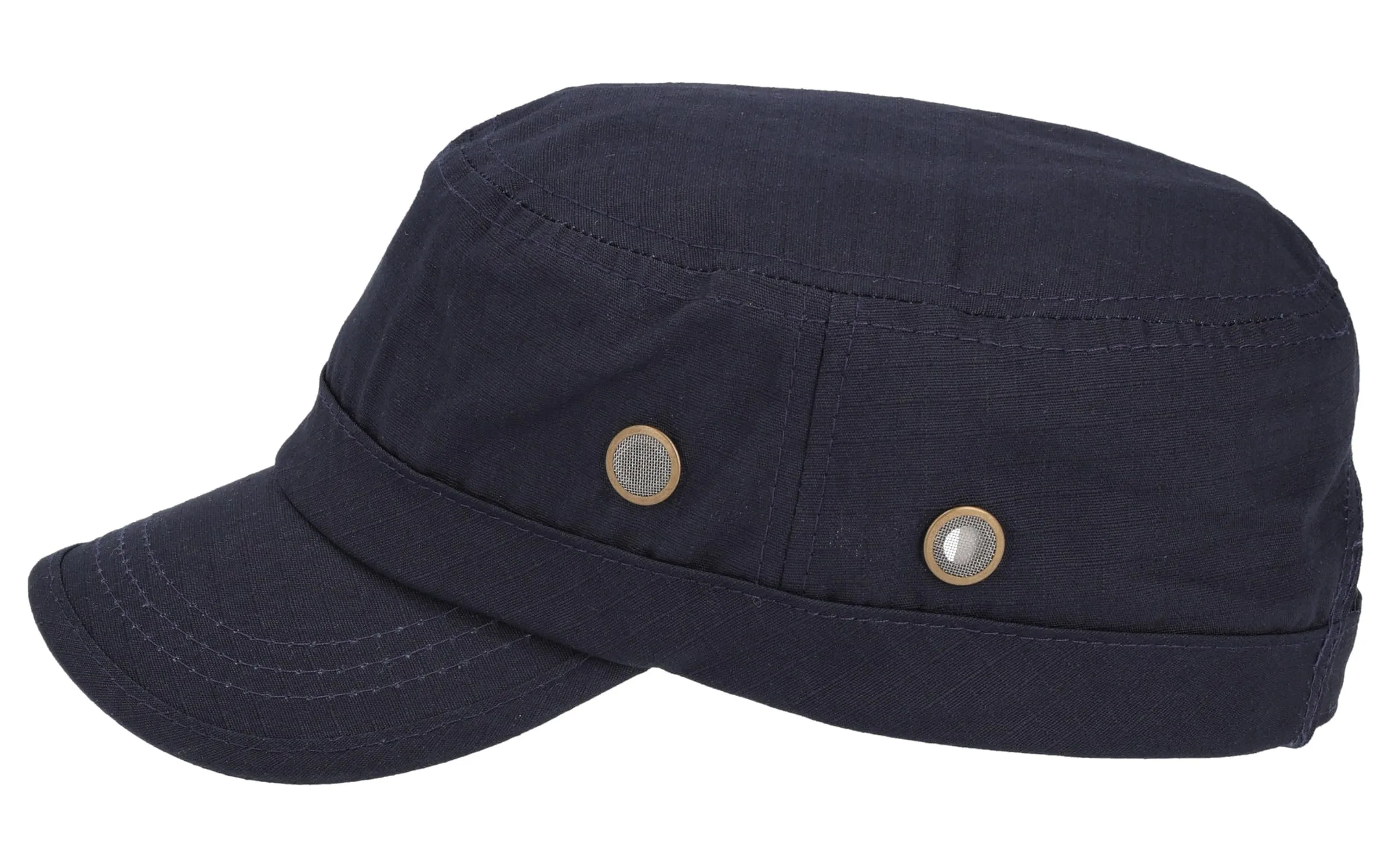 Riki Browns Cappello Militare in Cotone Ripstop, Visiera Regolabile, Blu, Taglia Unica - immagine 2