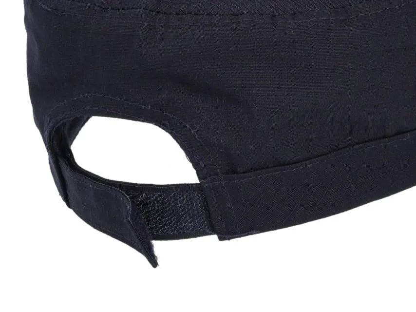 Riki Browns Cappello Militare in Cotone Ripstop, Visiera Regolabile, Blu, Taglia Unica - immagine 4