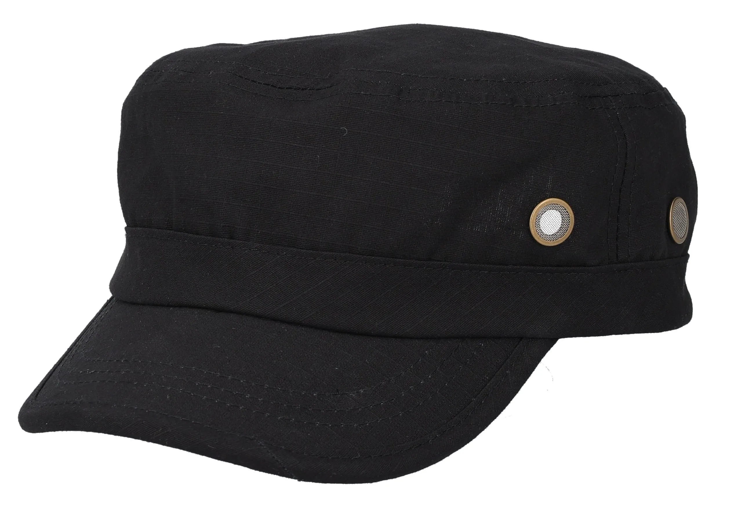 Riki Browns Cappello Militare in Cotone Ripstop, Nero, Taglia Unica - immagine 1