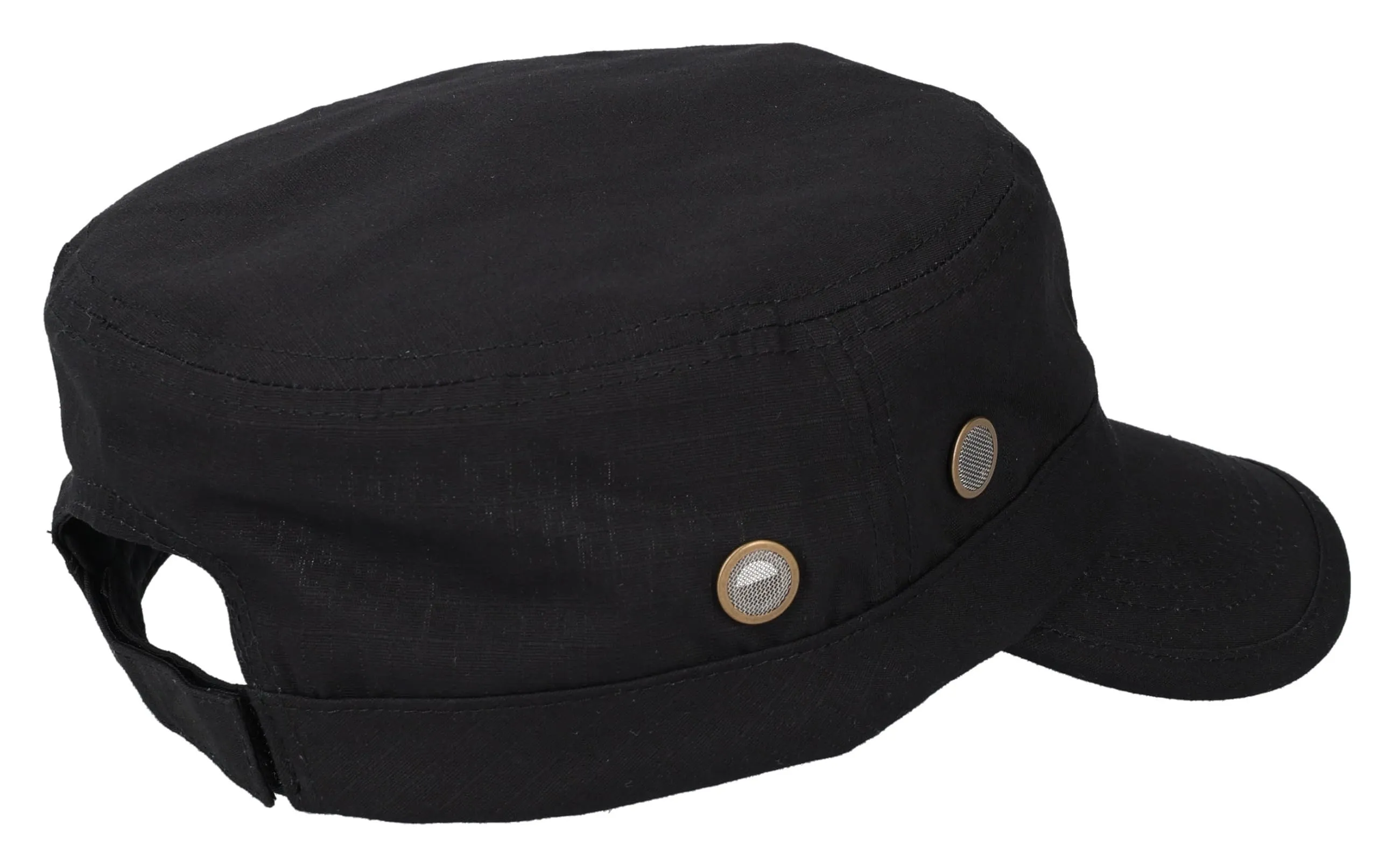 Riki Browns Cappello Militare in Cotone Ripstop, Nero, Taglia Unica - immagine 3