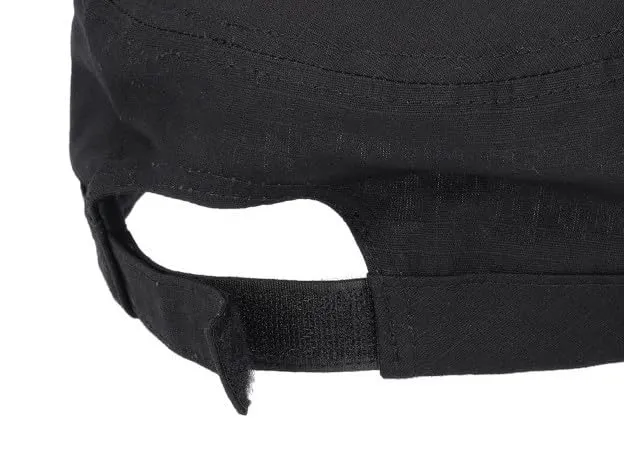Riki Browns Cappello Militare in Cotone Ripstop, Nero, Taglia Unica - immagine 4