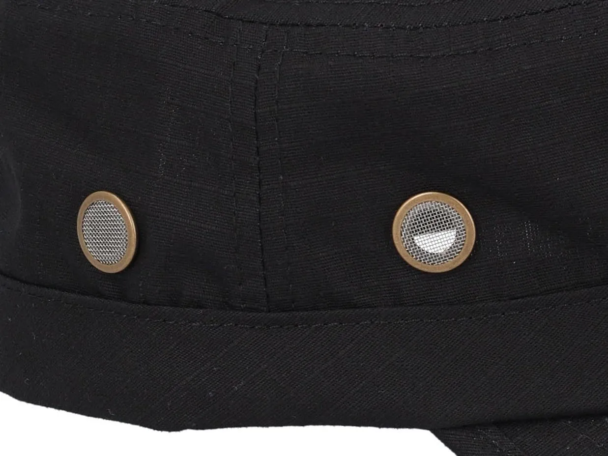 Riki Browns Cappello Militare in Cotone Ripstop, Nero, Taglia Unica - immagine 6