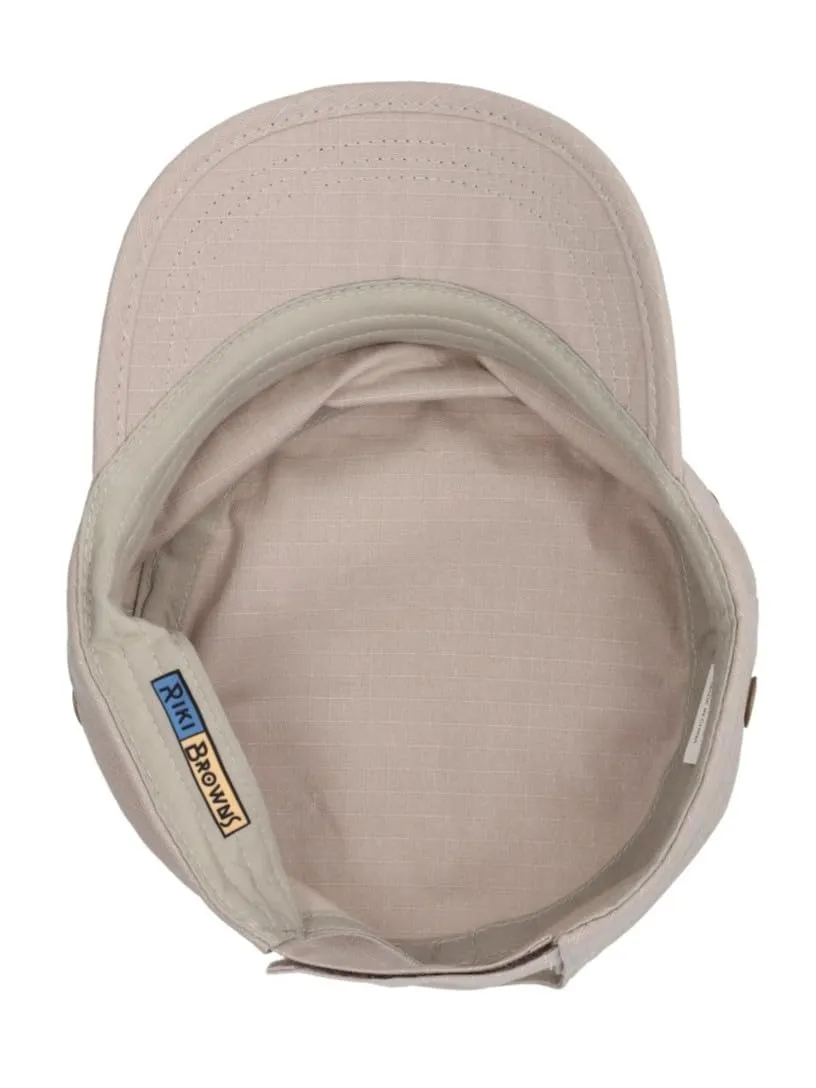 Riki Browns Cappello Militare in Cotone Ripstop, Grigio Chiaro, Taglia Unica - immagine 5