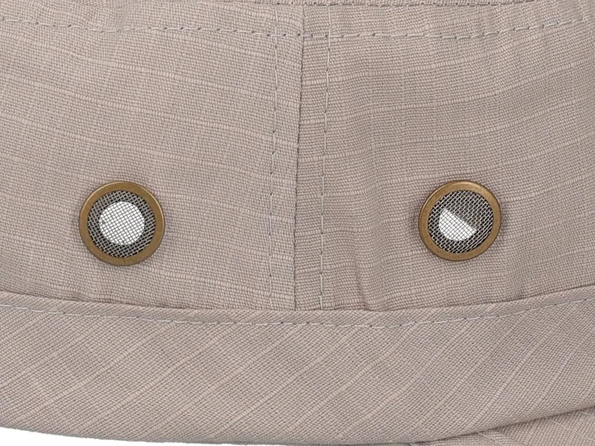 Riki Browns Cappello Militare in Cotone Ripstop, Grigio Chiaro, Taglia Unica - immagine 6