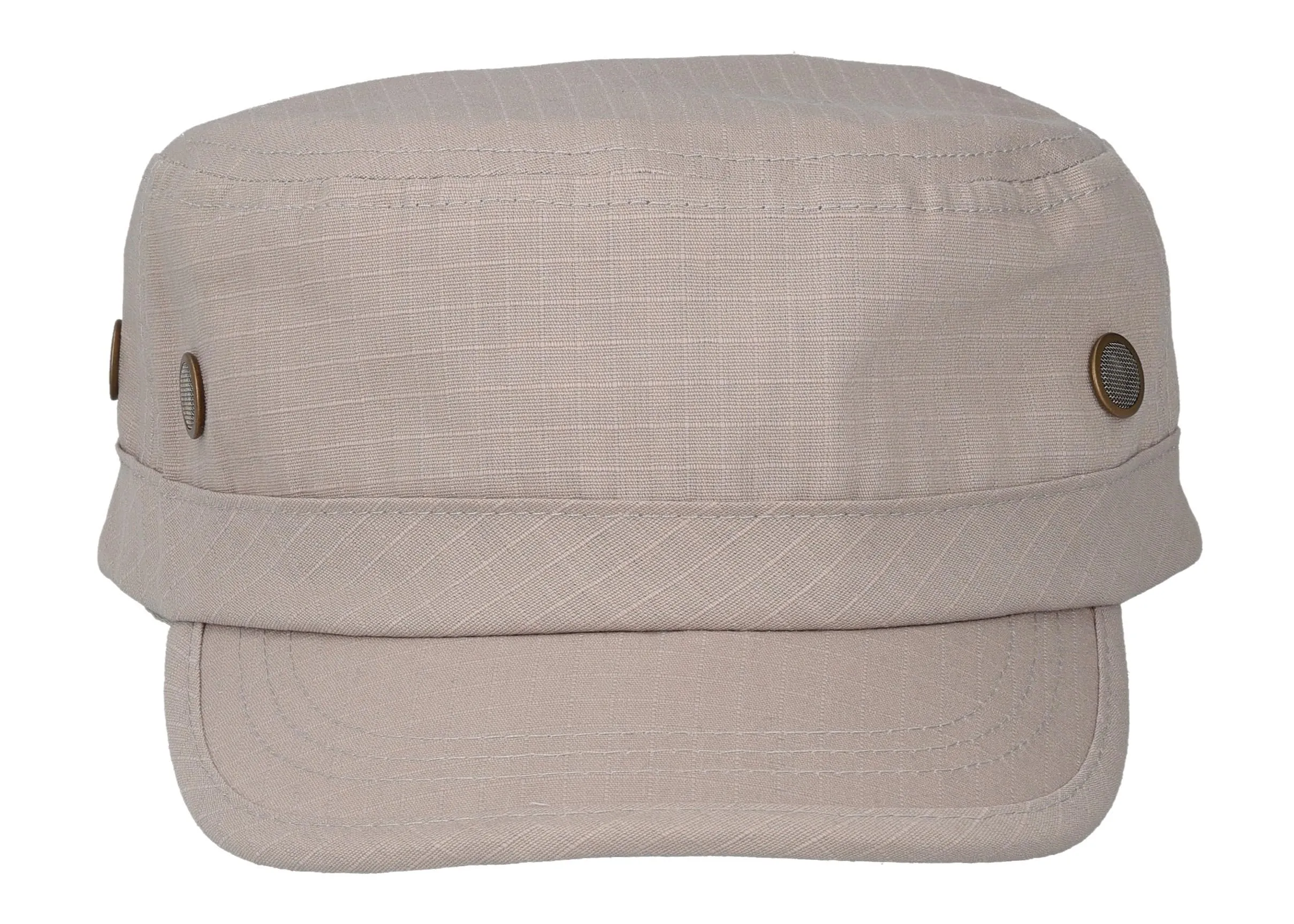 Riki Browns Cappello Militare in Cotone Ripstop, Grigio Chiaro, Taglia Unica - immagine 7