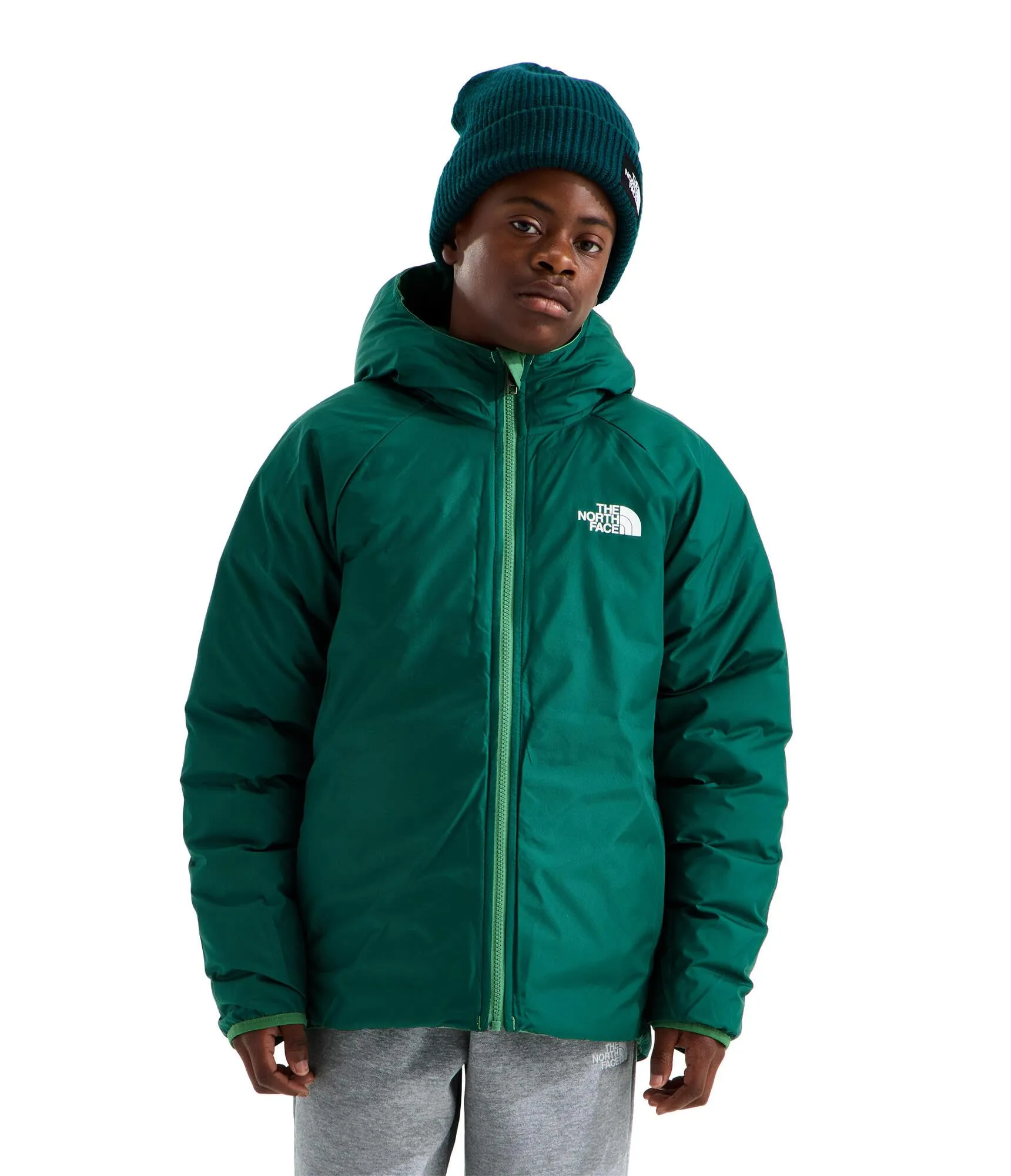 The North Face Reversible Perrito Hooded Jacket for Kids, Dimmed Algae, 14-16 anni - immagine 5