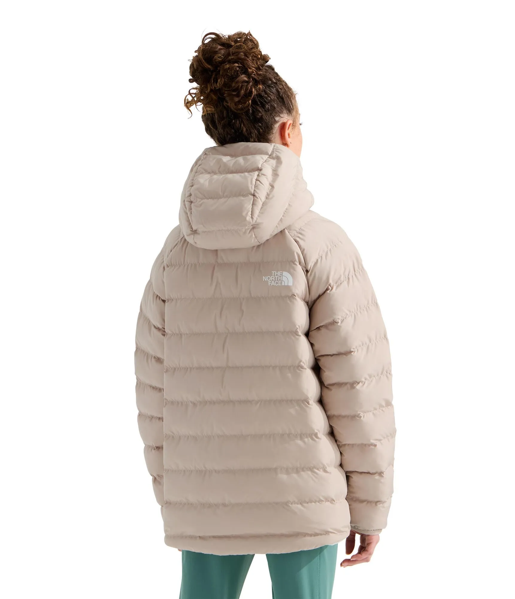 The North Face Reversible Perrito Hooded Jacket for Girls, Timeless Taupe, 14/16 anni - immagine 3