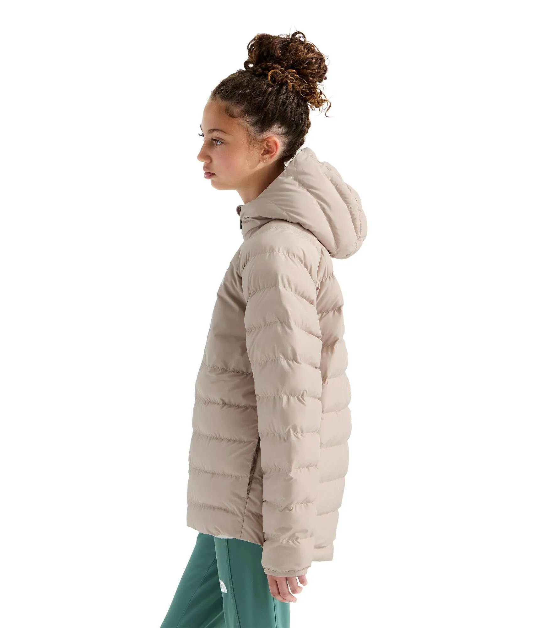 The North Face Reversible Perrito Hooded Jacket for Girls, Timeless Taupe, 10 anni - immagine 2
