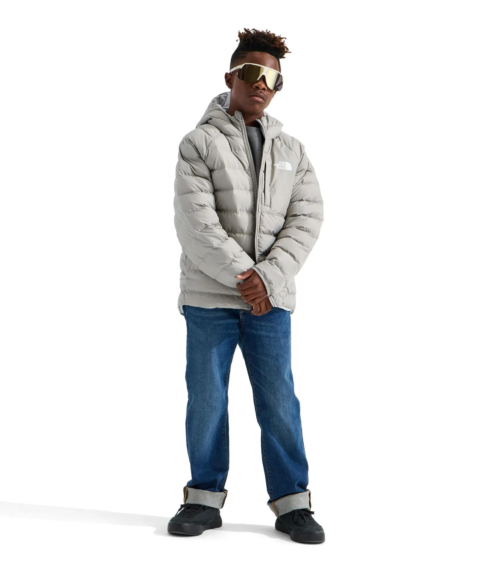 The North Face Reversible Perrito Hooded Jacket for Kids - Stone Slab, 14/16 anni - immagine 4