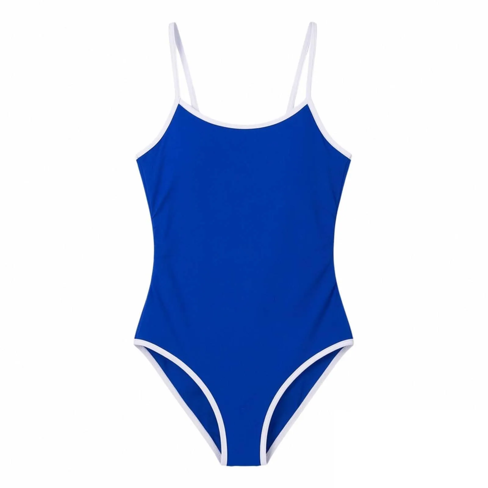 Vhersily Costume da Bagno Donna Intero Monokini Bikini Push Up Vita Alta Blu - immagine 6