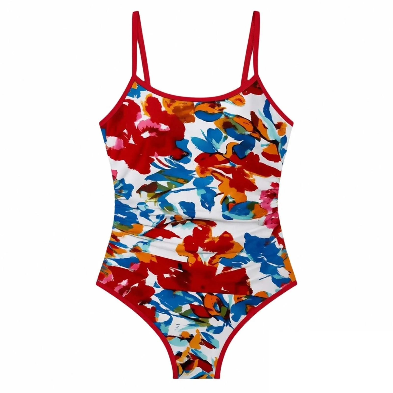 Vhersily Costume da Bagno Donna Intero Bikini Push Up Monokini Rosso S - immagine 6