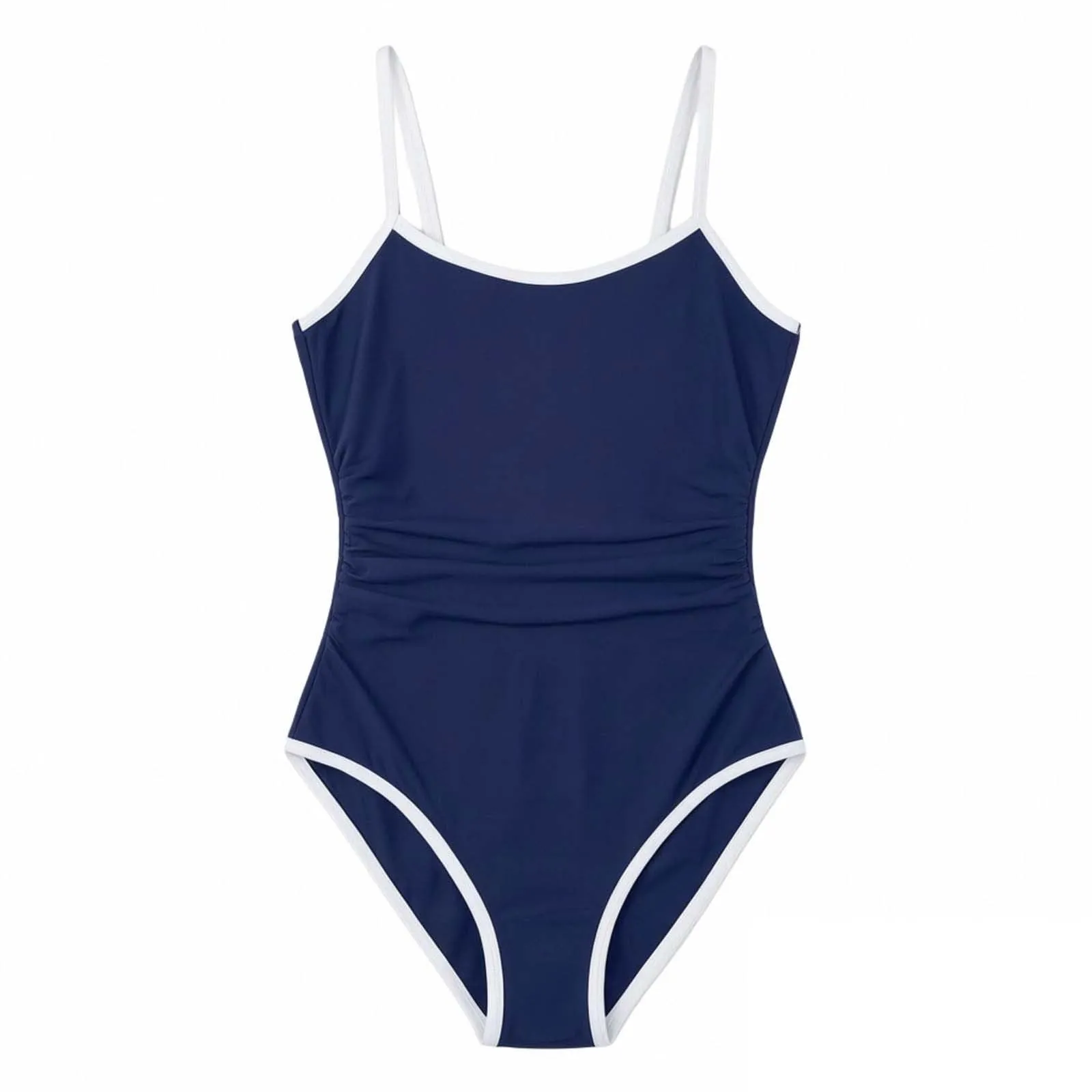 Vhersily Costume da Bagno Donna Intero Monokini Scollo a V Push Up Vita Alta Marine - immagine 6