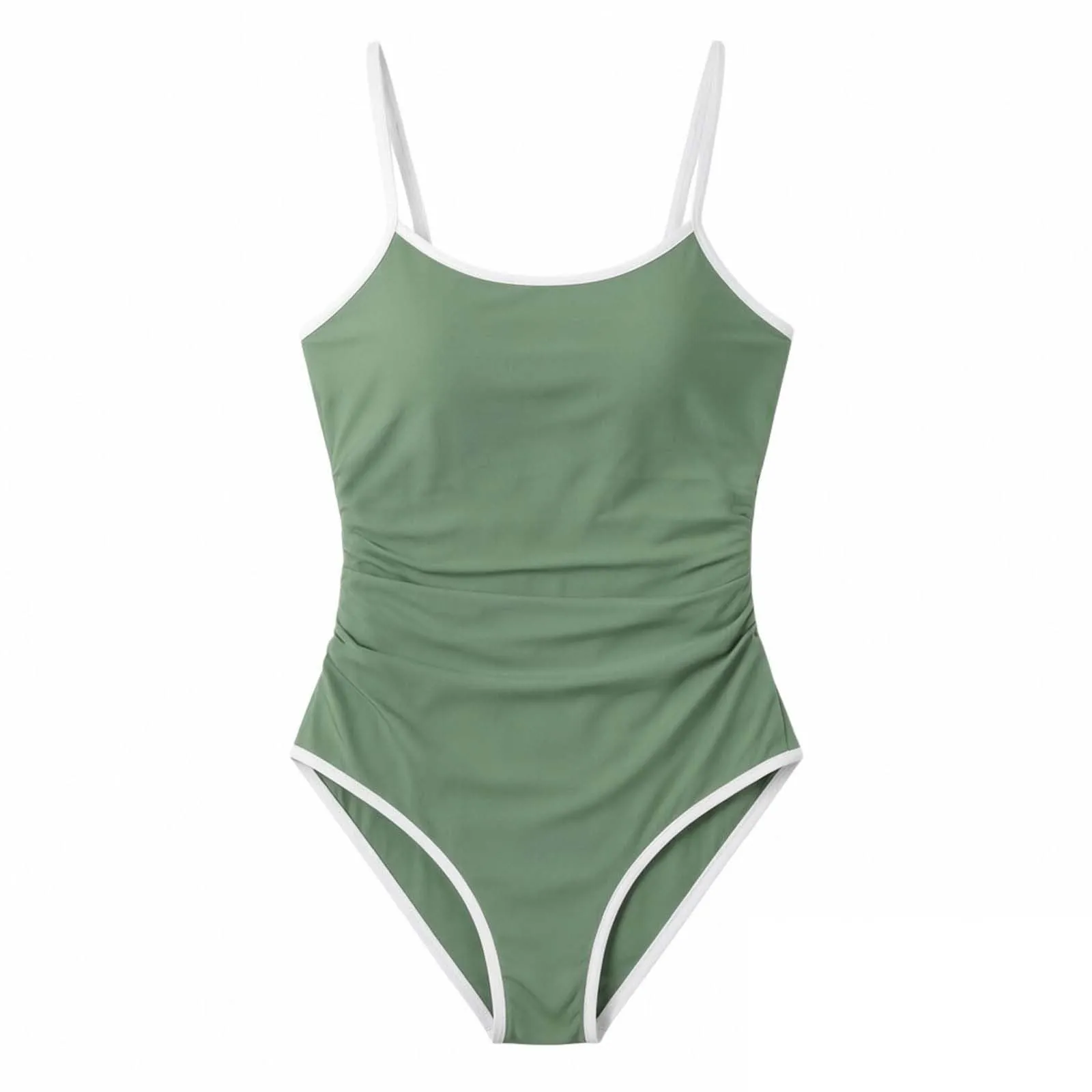 Vhersily Costume da Bagno Donna Intero Monokini Scollo a V Push Up Vita Alta - immagine 6