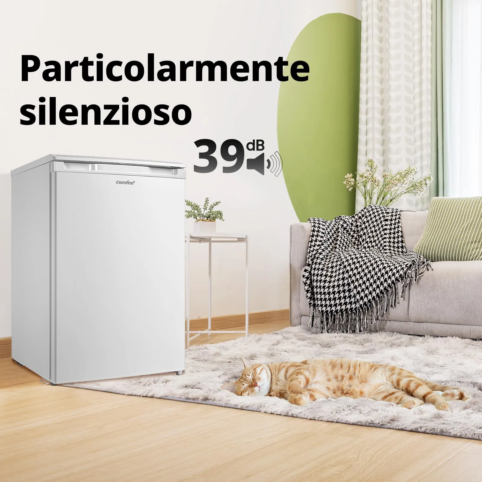 COMFEE' Congelatore a Cassetti Monoporta 88L, Bianco RCU83WH3EU(E) - immagine 5
