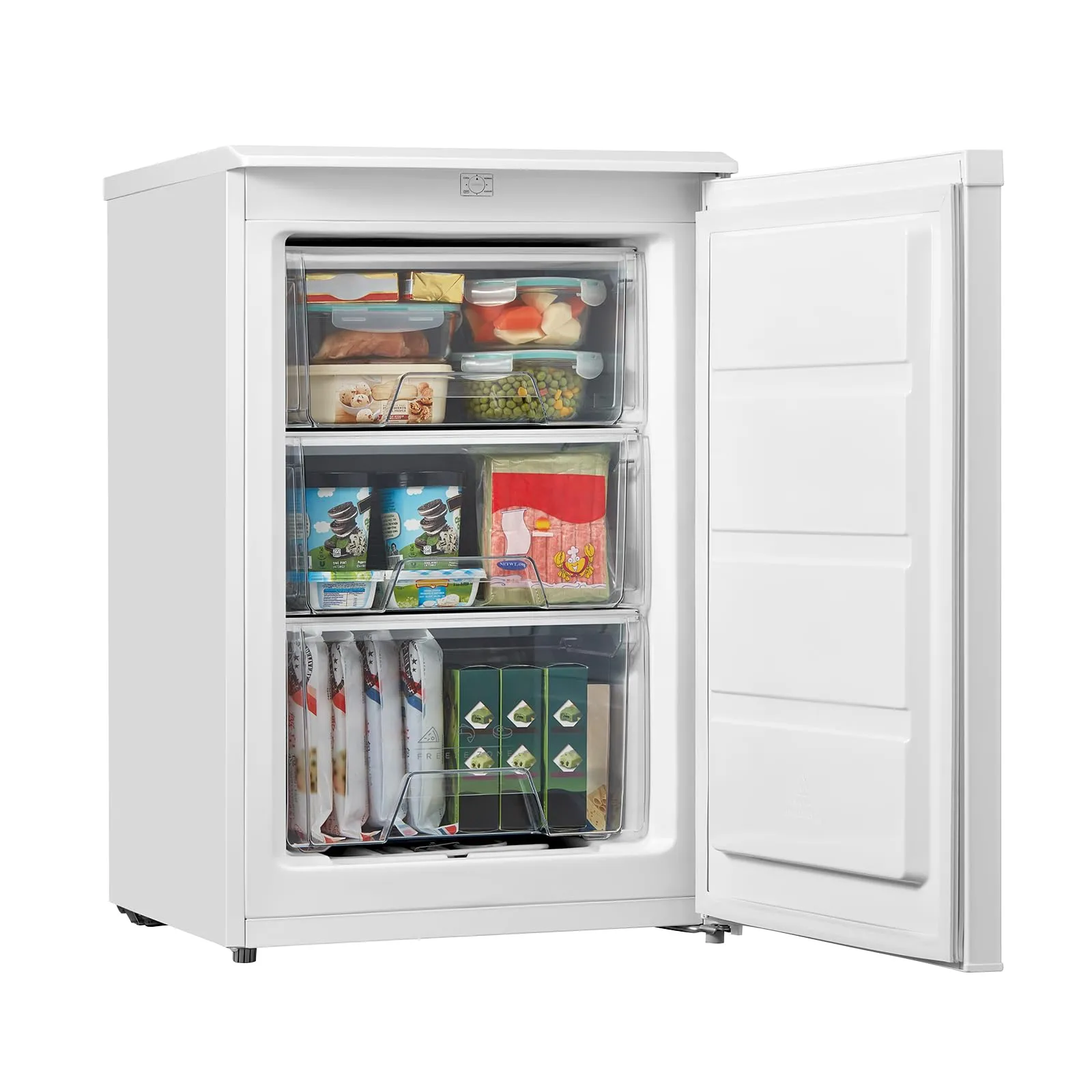 COMFEE' Congelatore a Cassetti Monoporta 88L, Bianco RCU83WH3EU(E) - immagine 9