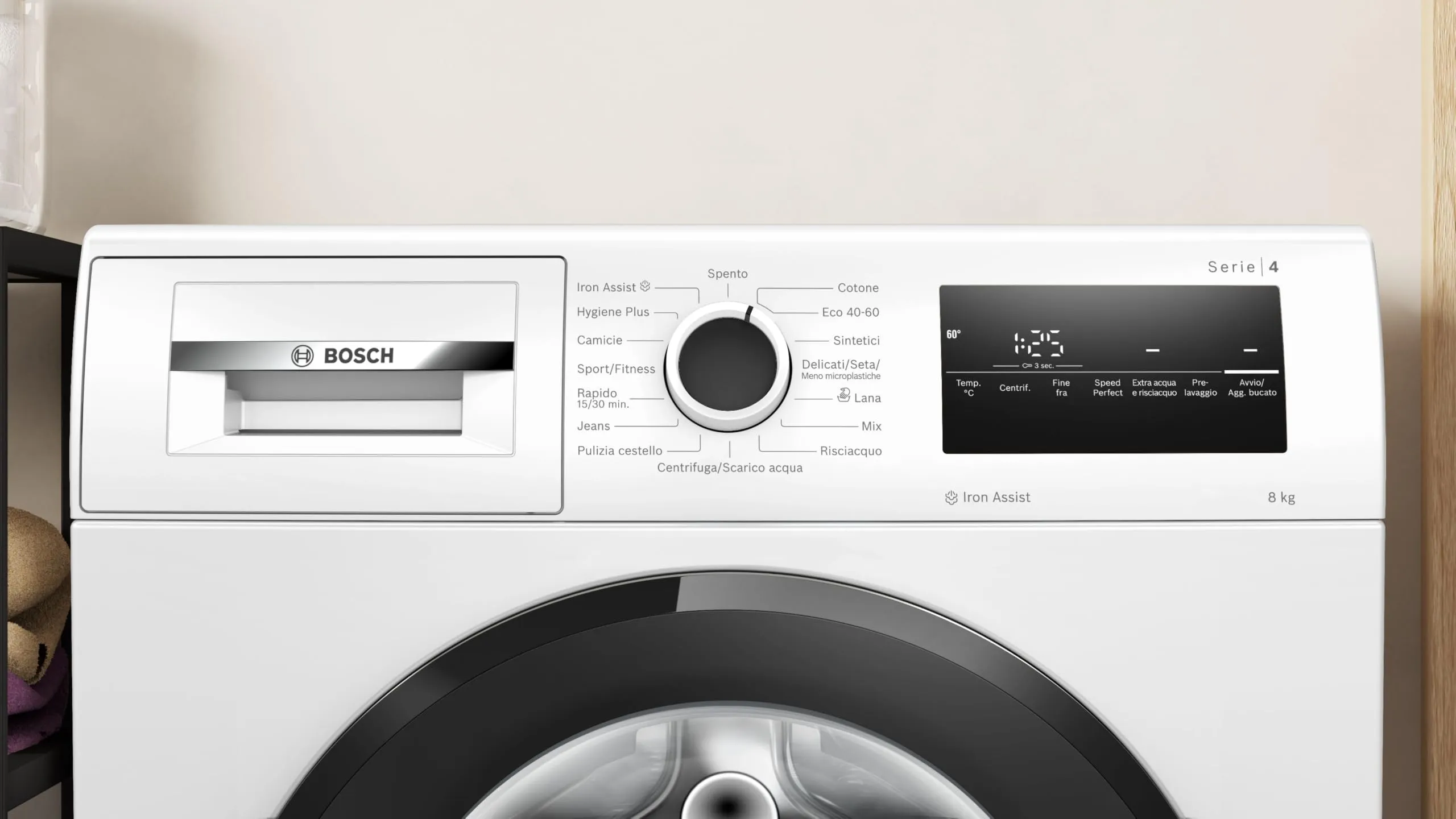 Bosch Serie 4 WAN28228IT Lavatrice 8kg 1400 giri/min Bianco Classe A - immagine 5
