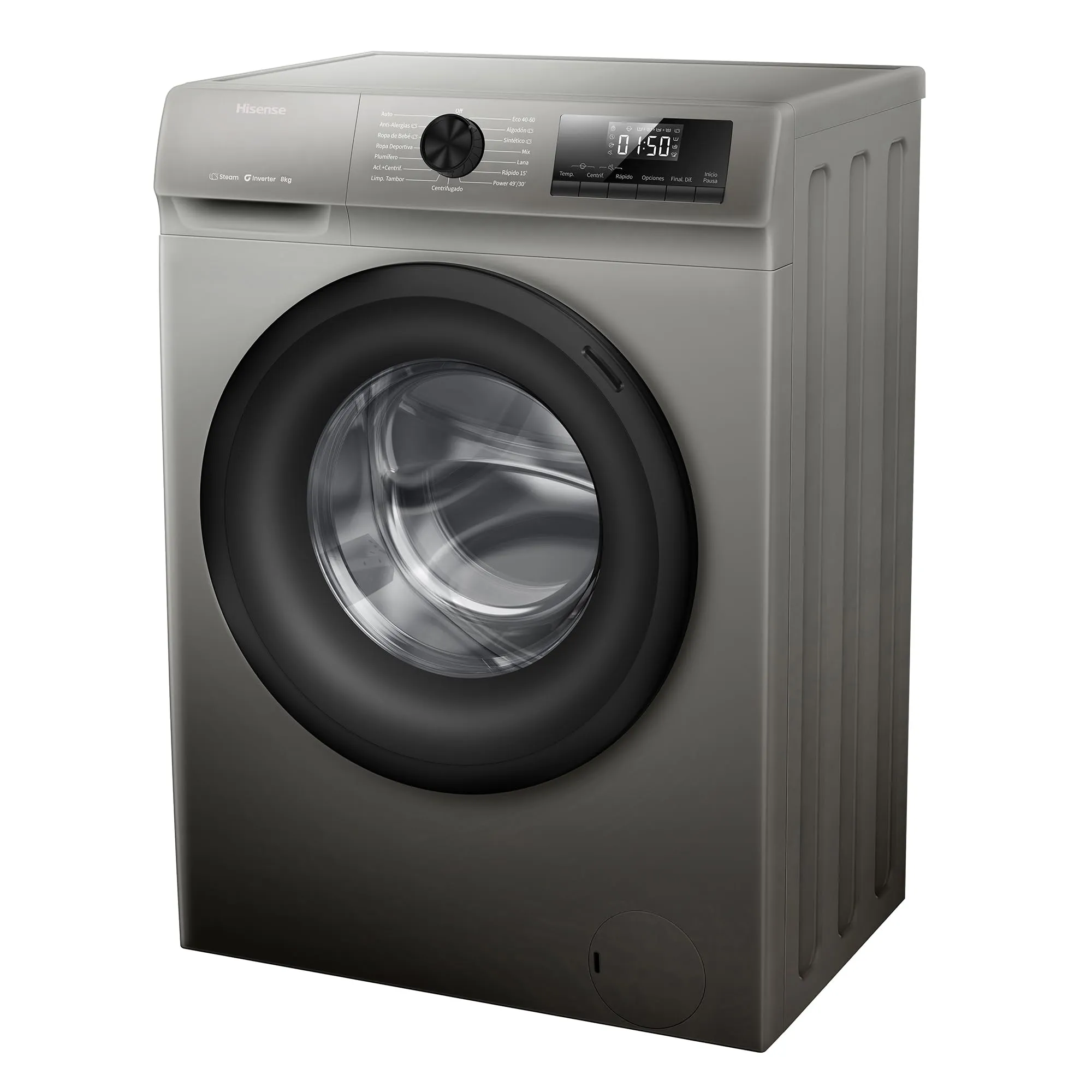 Hisense WF1Q8041BT Lavatrice 8 kg Classe A-20% Steam Wash Motore Inverter - immagine 2