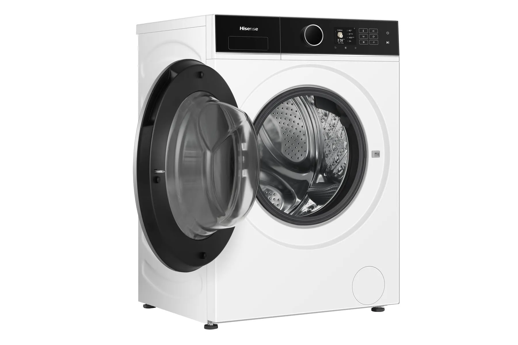 Hisense WF5I1045BWQ Lavatrice a Carica Frontale 10.5 kg, Classe A-40%, 1400 rpm, AutoDose, Vapore, Display Touch - immagine 10