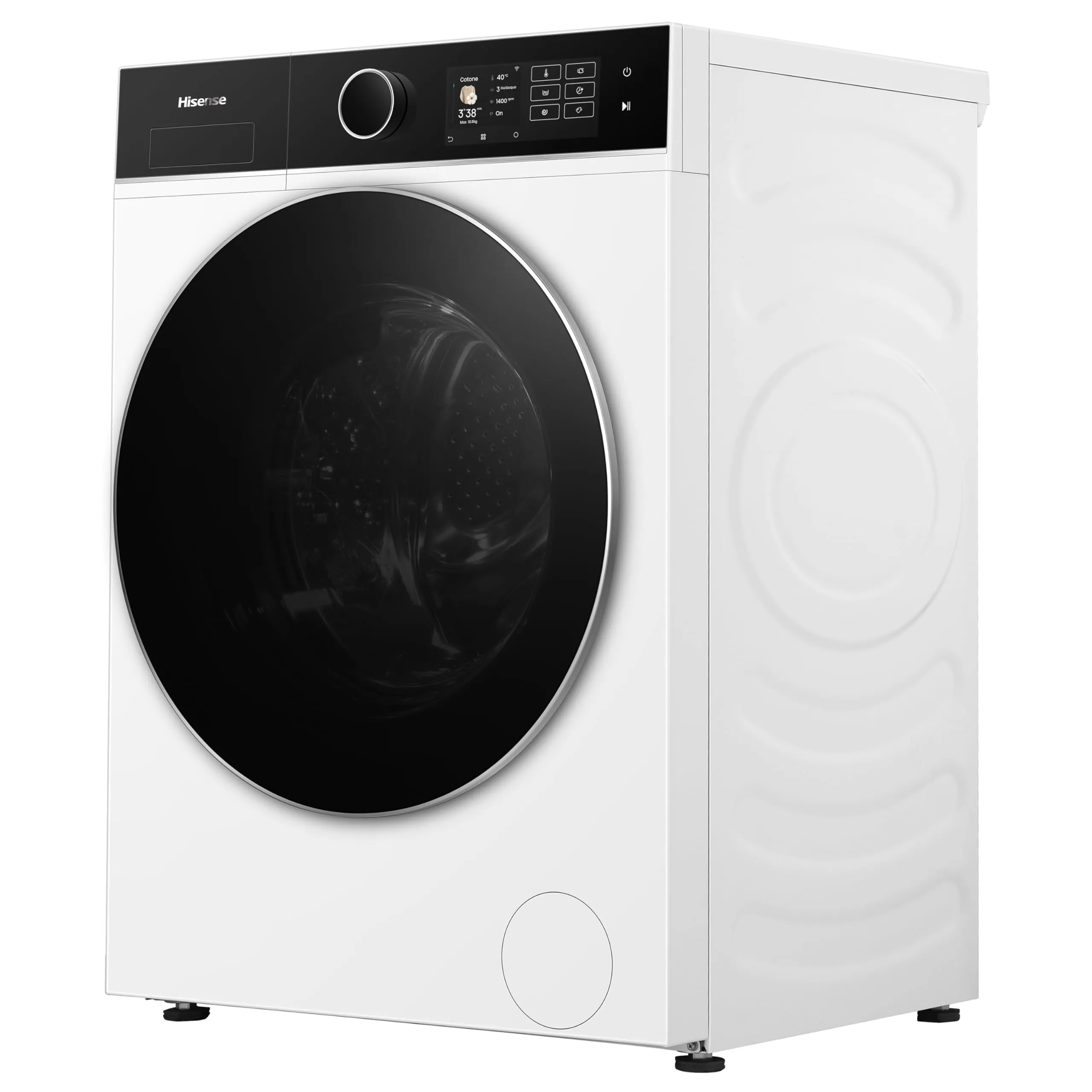 Hisense WF5I1045BWQ Lavatrice a Carica Frontale 10.5 kg, Classe A-40%, 1400 rpm, AutoDose, Vapore, Display Touch - immagine 14