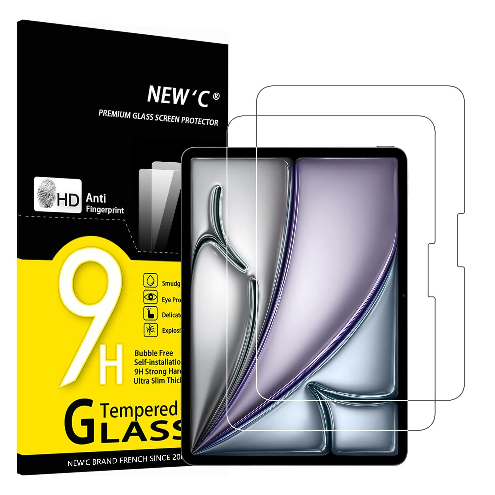 NEW'C Pellicola in Vetro Temperato per iPad Air 11 pollici (M4) 2024 - immagine 1