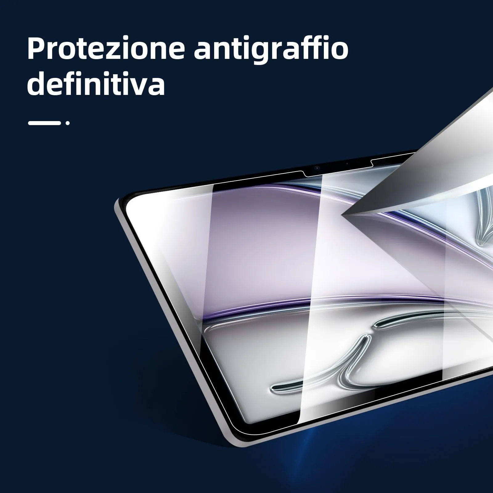 NEW'C Pellicola in Vetro Temperato per iPad Air 11 pollici (M4) 2024 - immagine 5