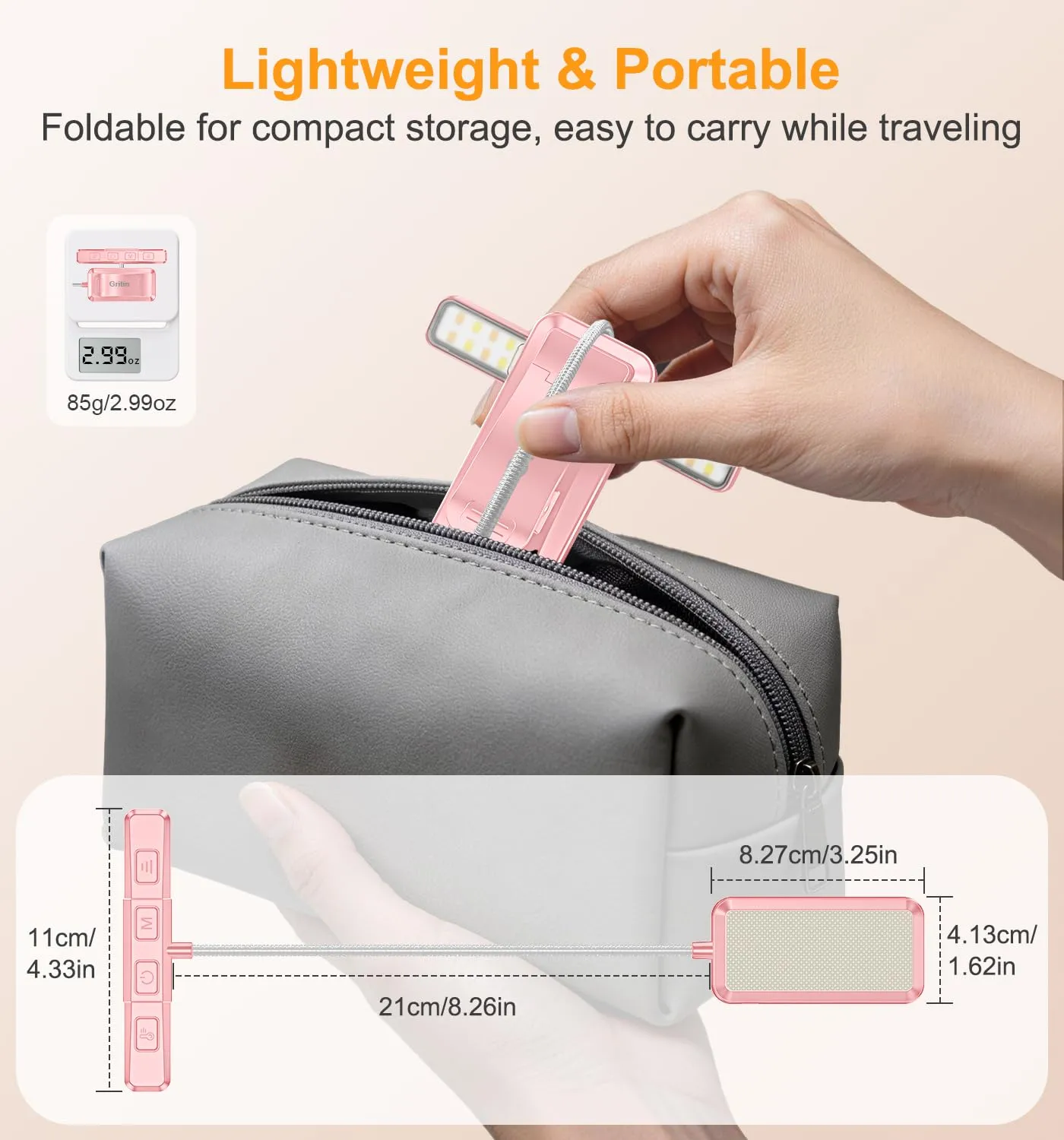 Gritin 2026 2a Gen Luce per Lettura con 32 LED Spettro Completo - immagine 9