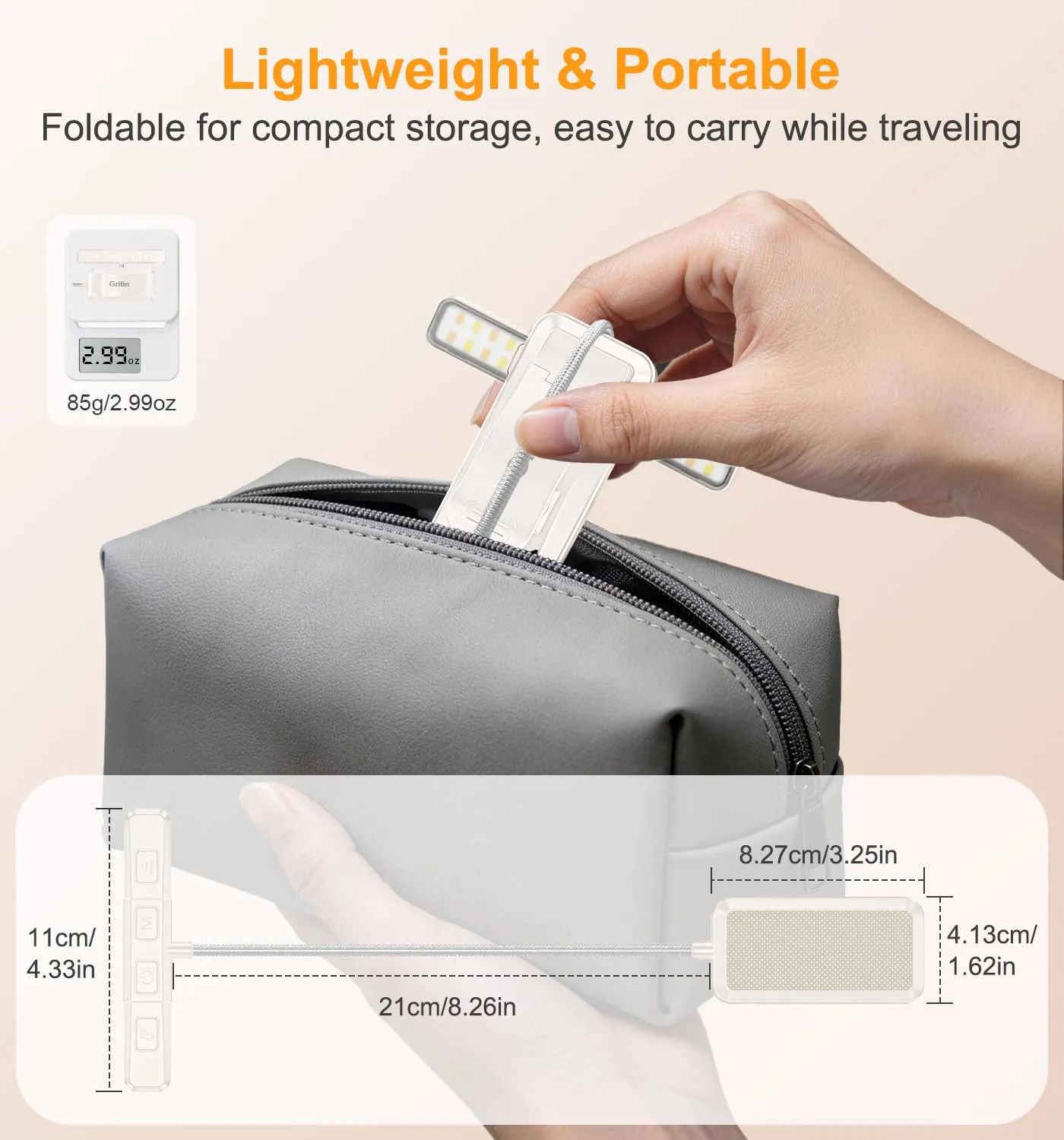 Gritin 2026 2a Gen Luce per Lettura con 32 LED Spettro Completo - immagine 9