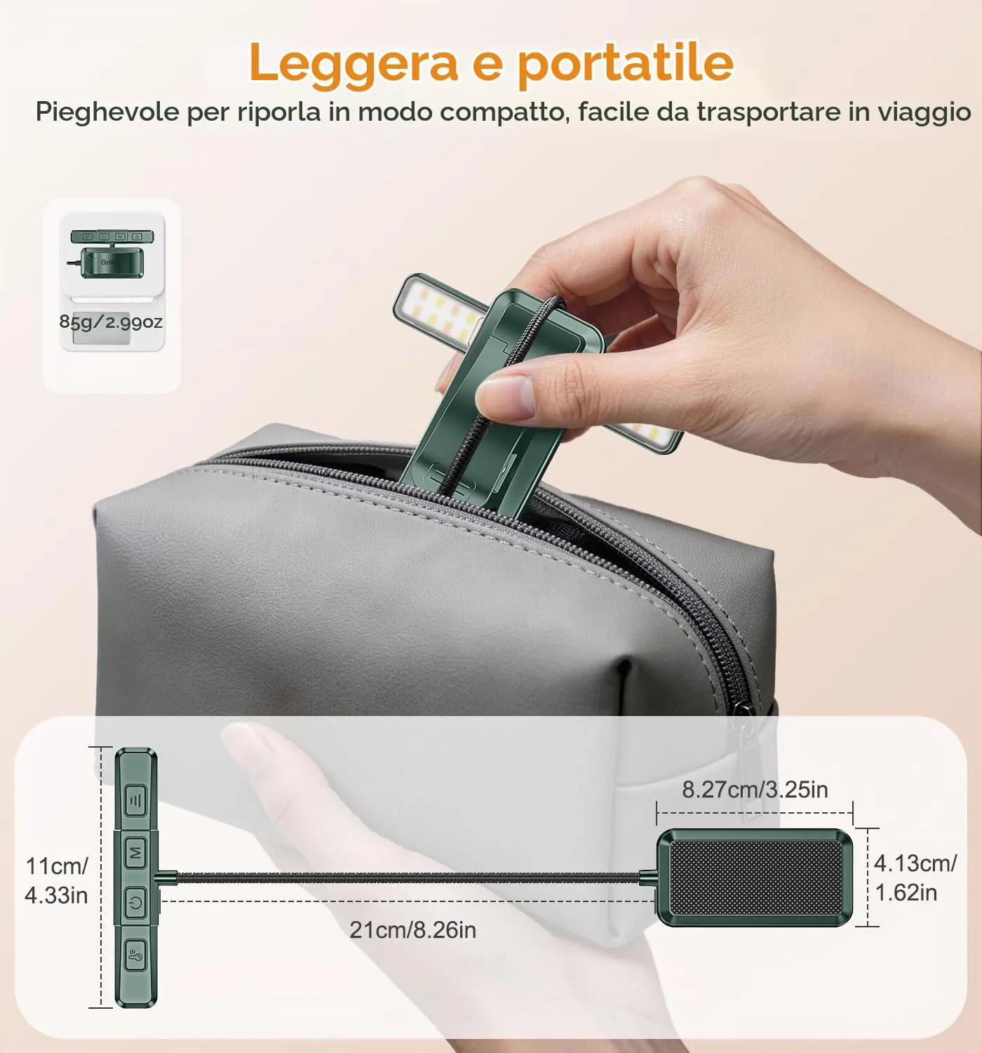 Gritin 2026 2a Gen Luce per Lettura con 32 LED Spettro Completo - immagine 9