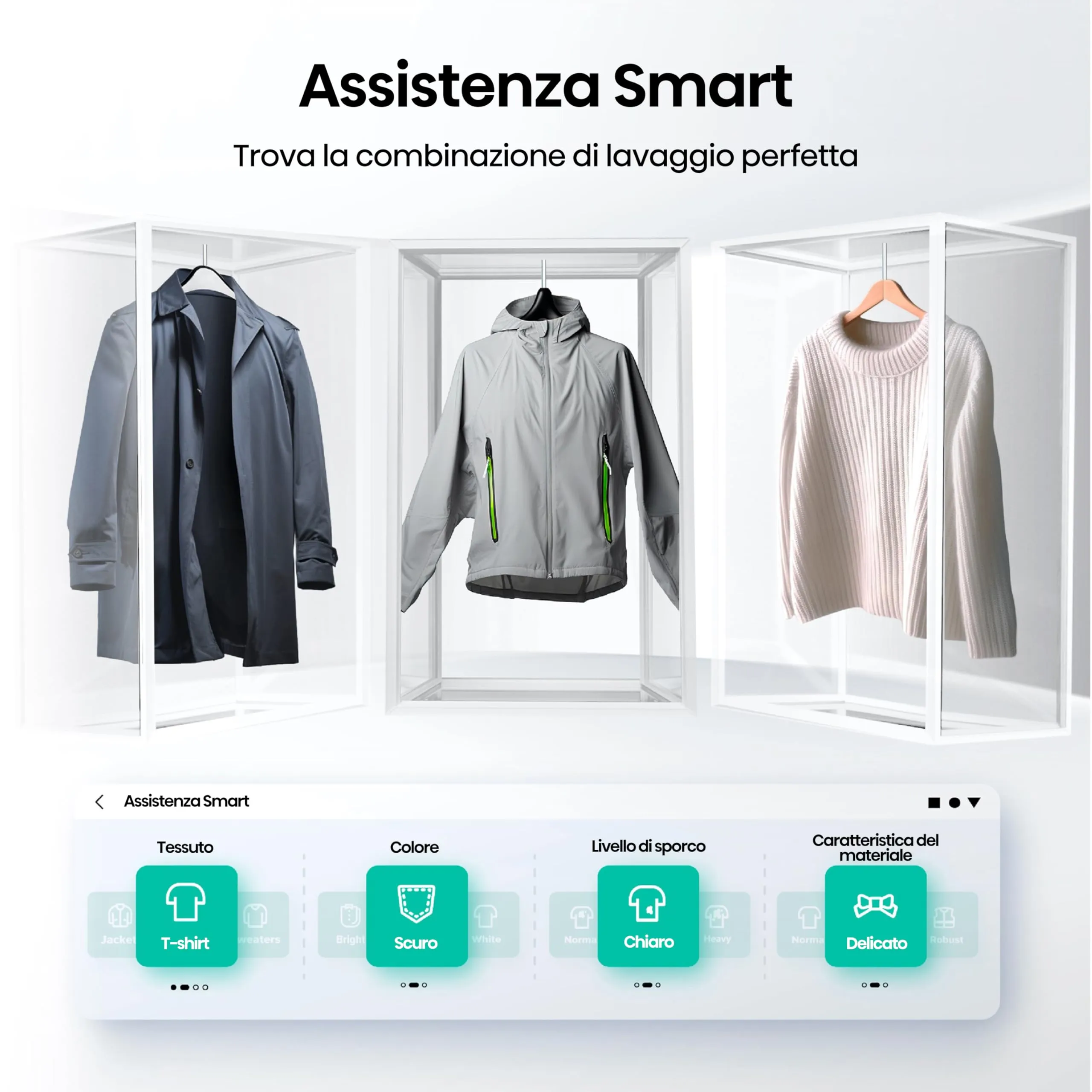 Hisense WF7S1247BW Lavatrice a Carica Frontale 12 kg, Classe A-20%, 1400 rpm, Autodose, AI Wash, Vapore - immagine 6