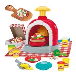 Play-Doh Four à Pizzas tournant, Coffret de pâte à modeler avec 8 accessoires et 5 couleurs - immagine 1