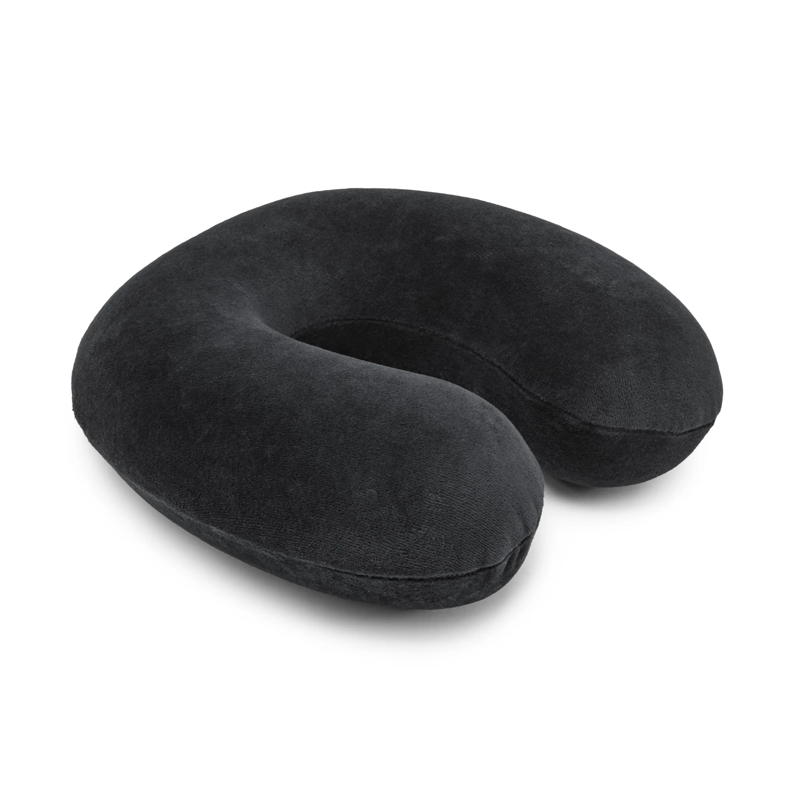 Amazon Basics Cuscino per il collo in memory foam, Nero - immagine 1