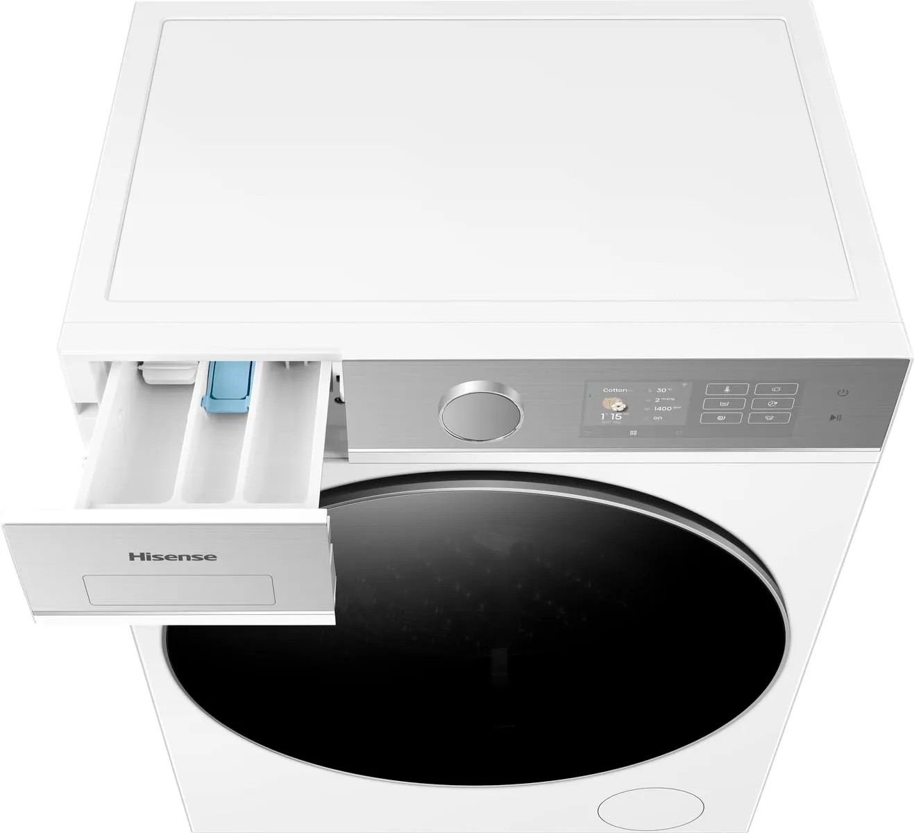 Hisense WF5I8043BWF Lavatrice Slim a Carica Frontale 8 kg, Classe A-30%, 1400 rpm, Vapore, Refresh, Display Touch - immagine 12